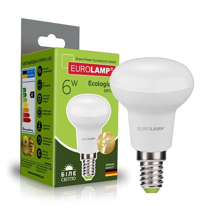 LED-лампа Eurolamp Ecological Series R50 6W E14 4000K, 1 шт
