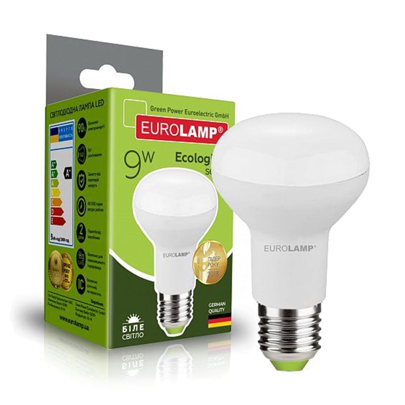 LED-лампа Eurolamp Ecological Series R63 9W E27 4000K, 1 шт