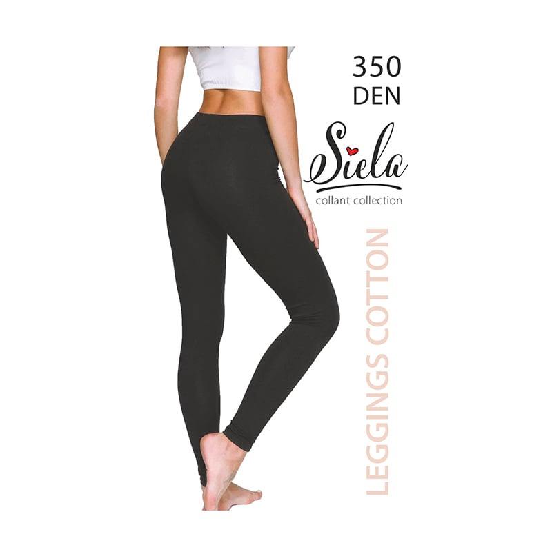 Легінси жіночі Siela Leggings Cotton, 350 DEN, Nero, розмір 5