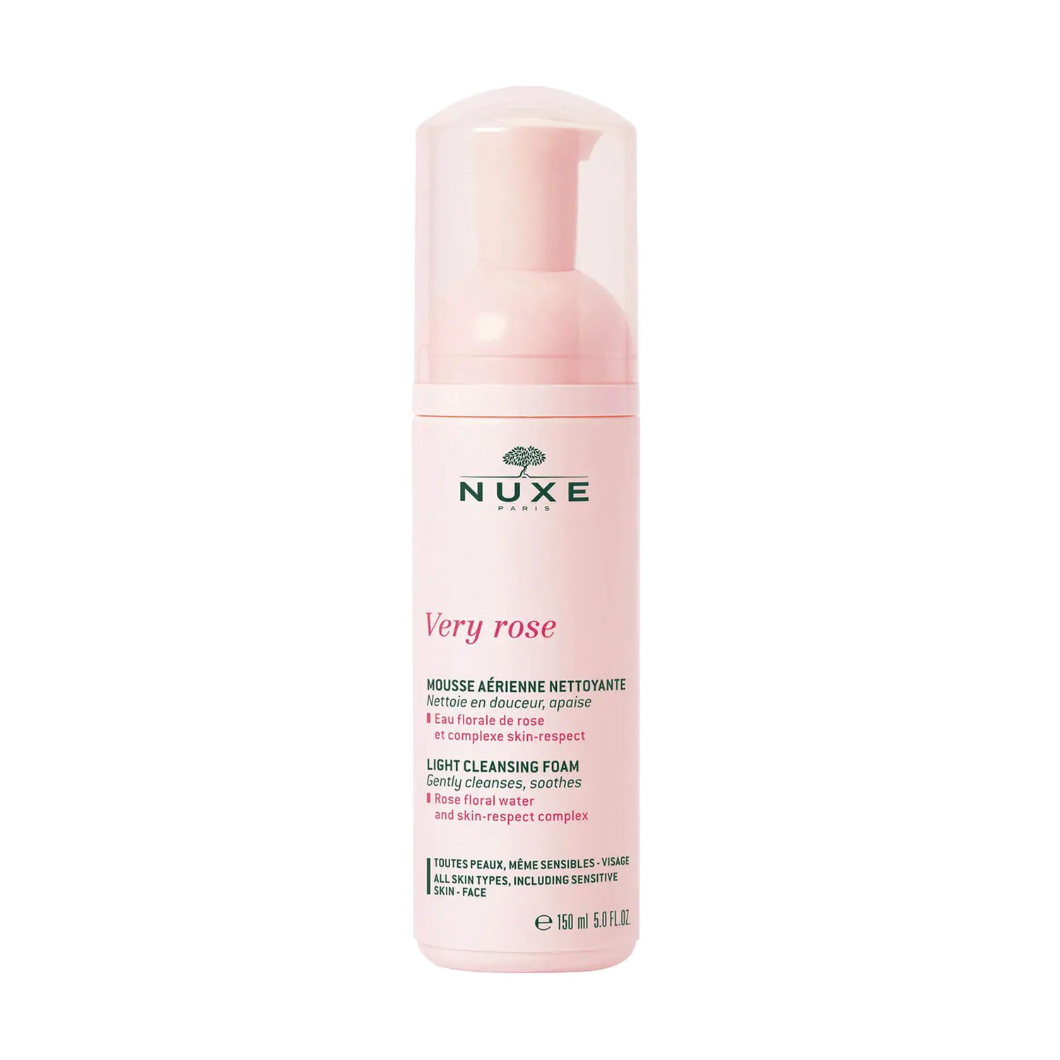 Легка очищувальна пінка для вмивання Nuxe Very Rose Light Cleansing Foam, 150 мл