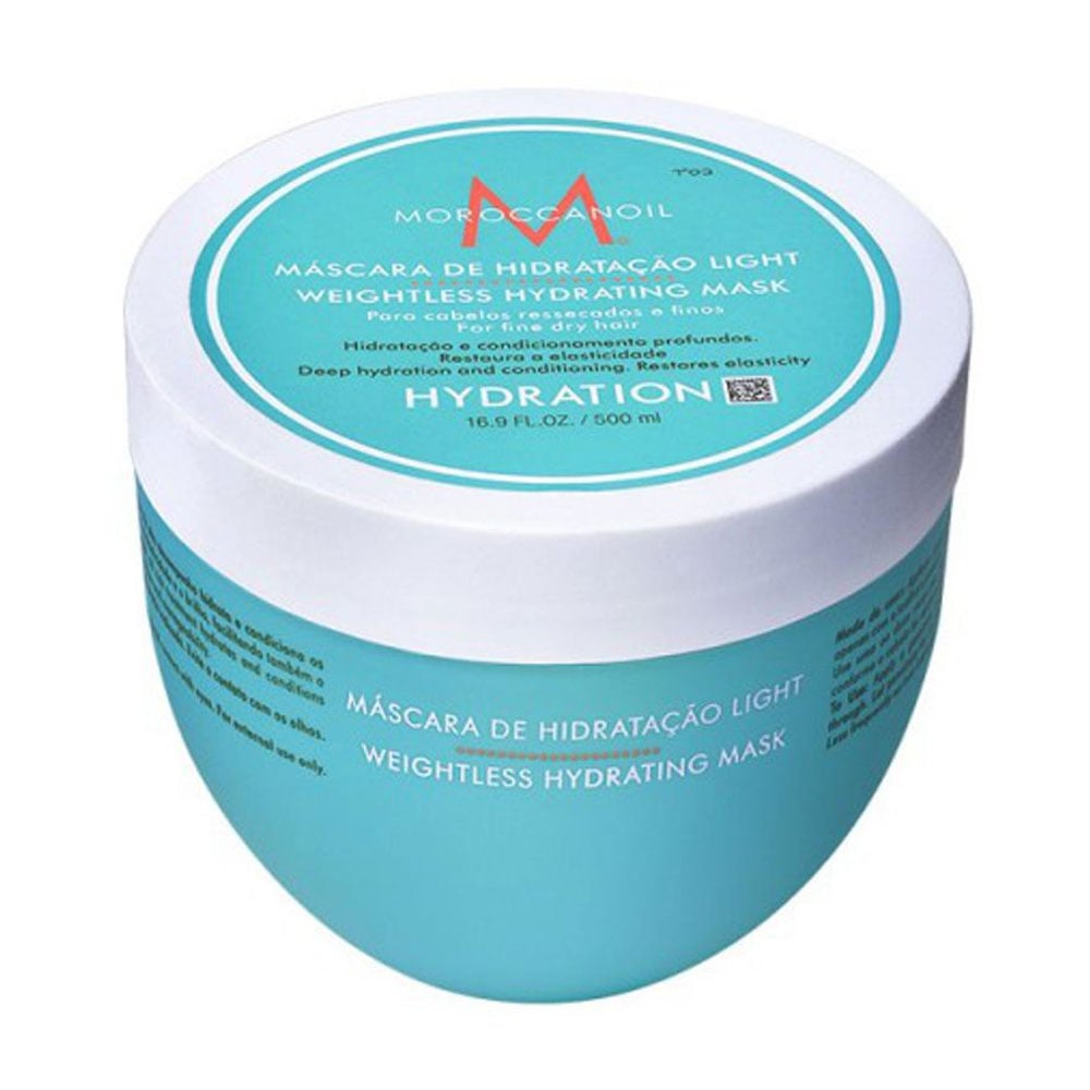 Легка зволожувальна маска для тонкого волосся Moroccanoil Weightless Hydrating, 500 мл