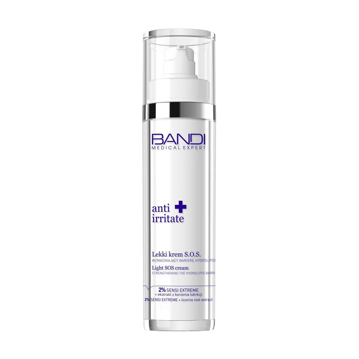Легкий крем для обличчя Bandi Medical Expert Anti Irritate Light SOS Cream для зміцнення гідроліпідного бар'єра, 50 мл