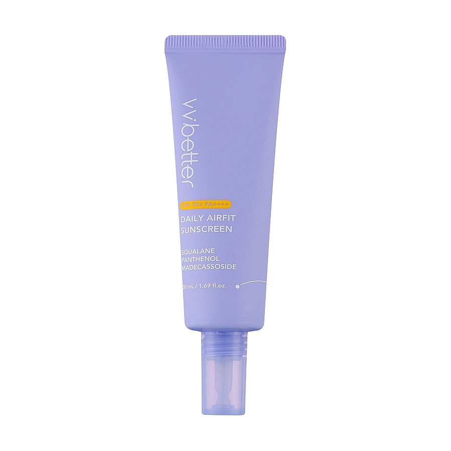 Легкий сонцезахисний крем для обличчя VVBetter Daily Airfit Sunscreen SPF 50+ PA++++, 50 мл