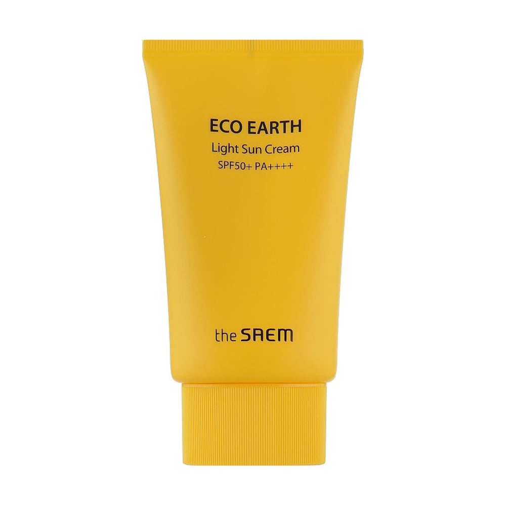 Легкий сонцезахисний крем для тіла The Saem Eco Earth Power Light Sun Cream SPF 50+ PA++++, 50 г
