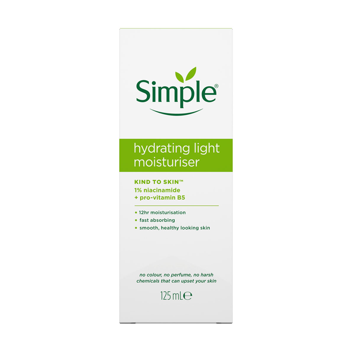 Легкий зволожувальний крем для обличчя Simple Kind to Skin Hydrating Light Moisturiser, 125 мл
