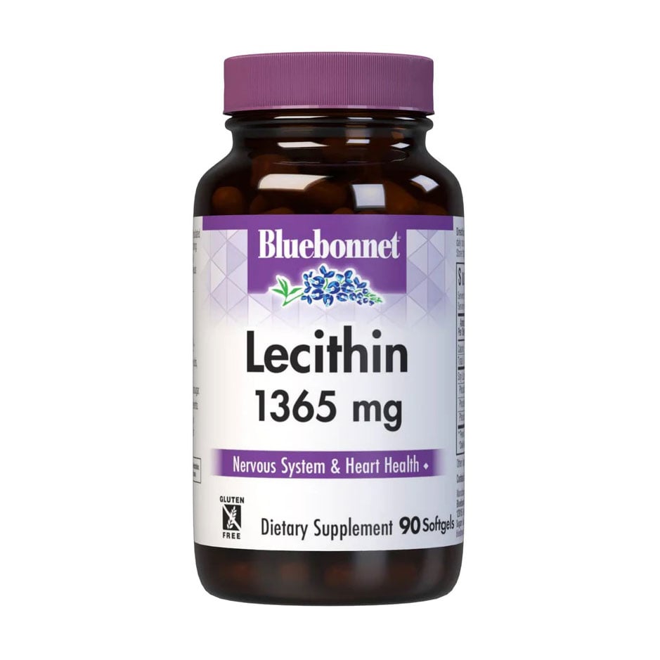 Лецитин Bluebonnet Nutrition Lecithin 1365 мг, 90 капсул