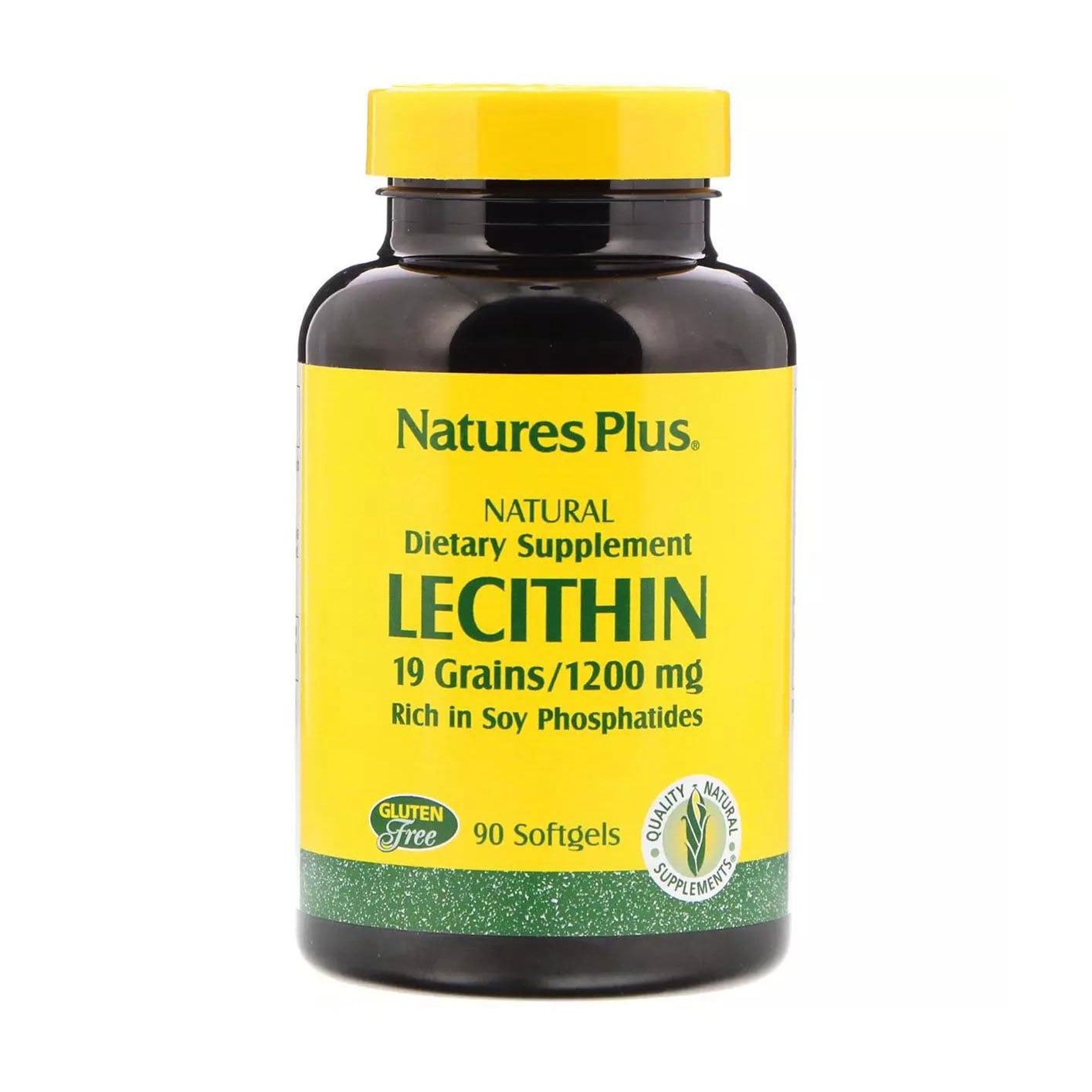 Лецитин NaturesPlus Lecithin 19 Grains 1200 мг, 90 таблеток