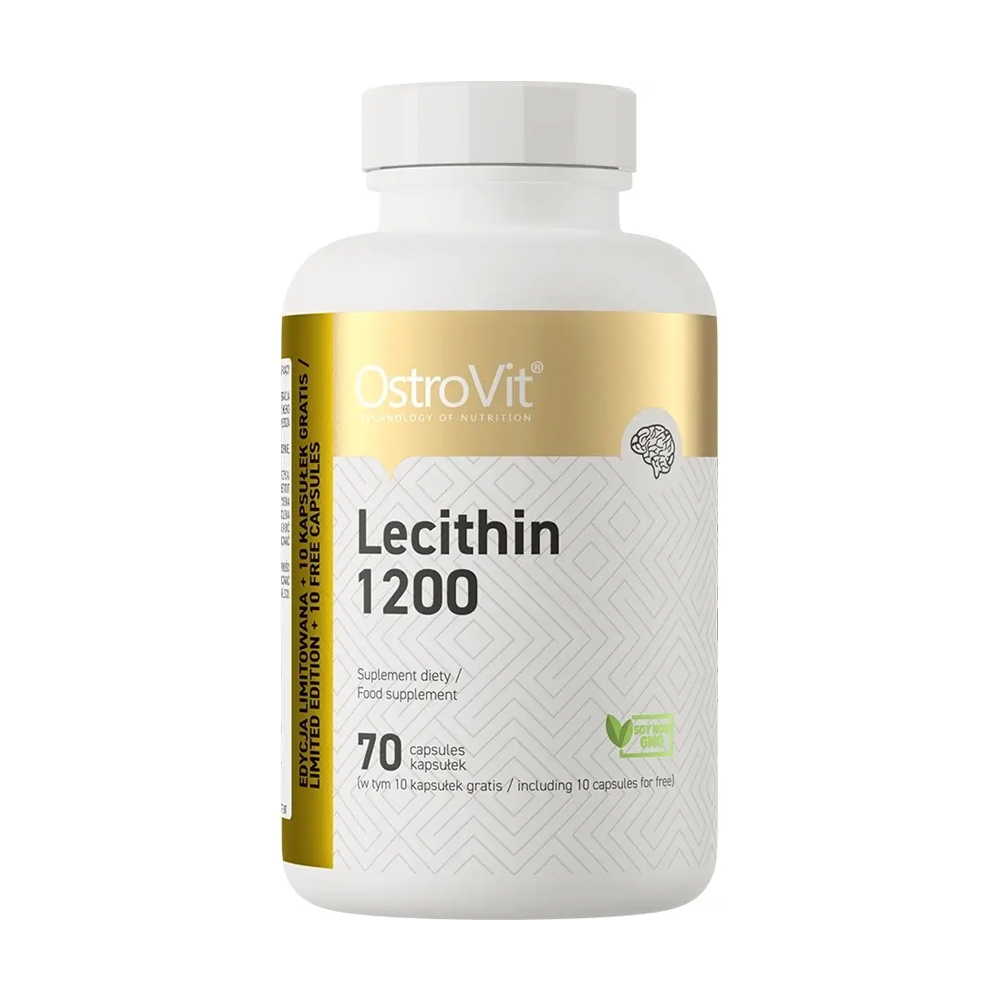 Лецитин OstroVit Lecithin 1200 мг, 70 капсул