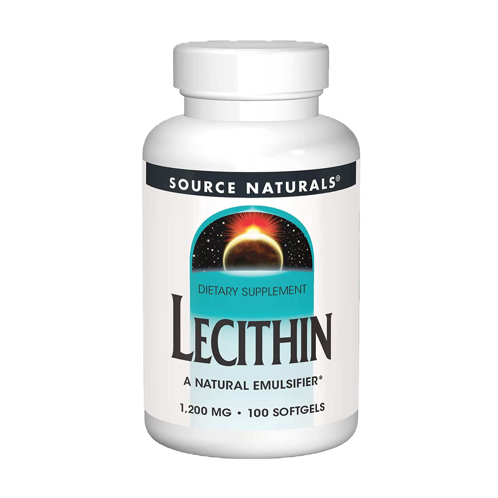 Лецитин Source Naturals Lecithin 1200 мг, 100 капсул