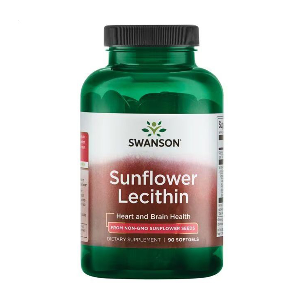 Лецитин Swanson Sunflower Lecithin 1200 мг, 90 капсул