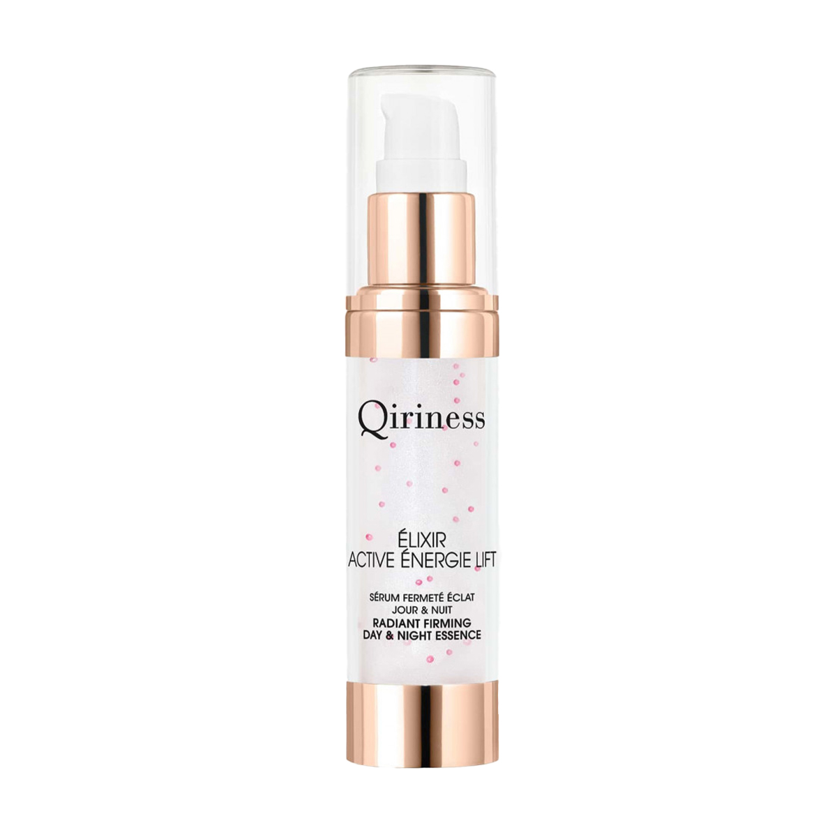Ліфтінгова омолоджувальна сироватка для обличчя Qiriness Elixir Active Energie Lift Radiant Firming Day &amp; Night Essence Енергія та сяйво, 30 мл