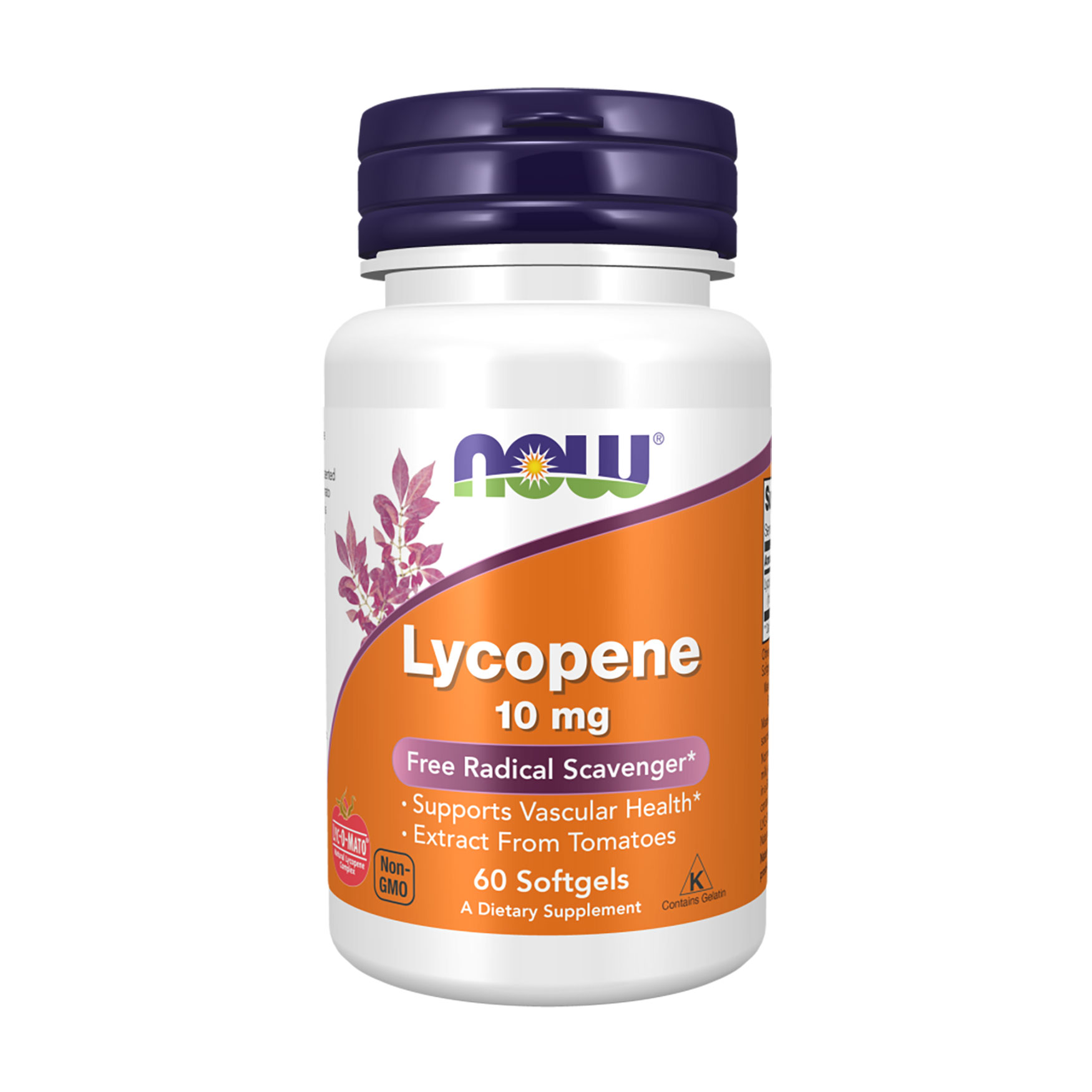 Лікопін NOW foods Lycopene, 10 мг, 60 гелевих капсул