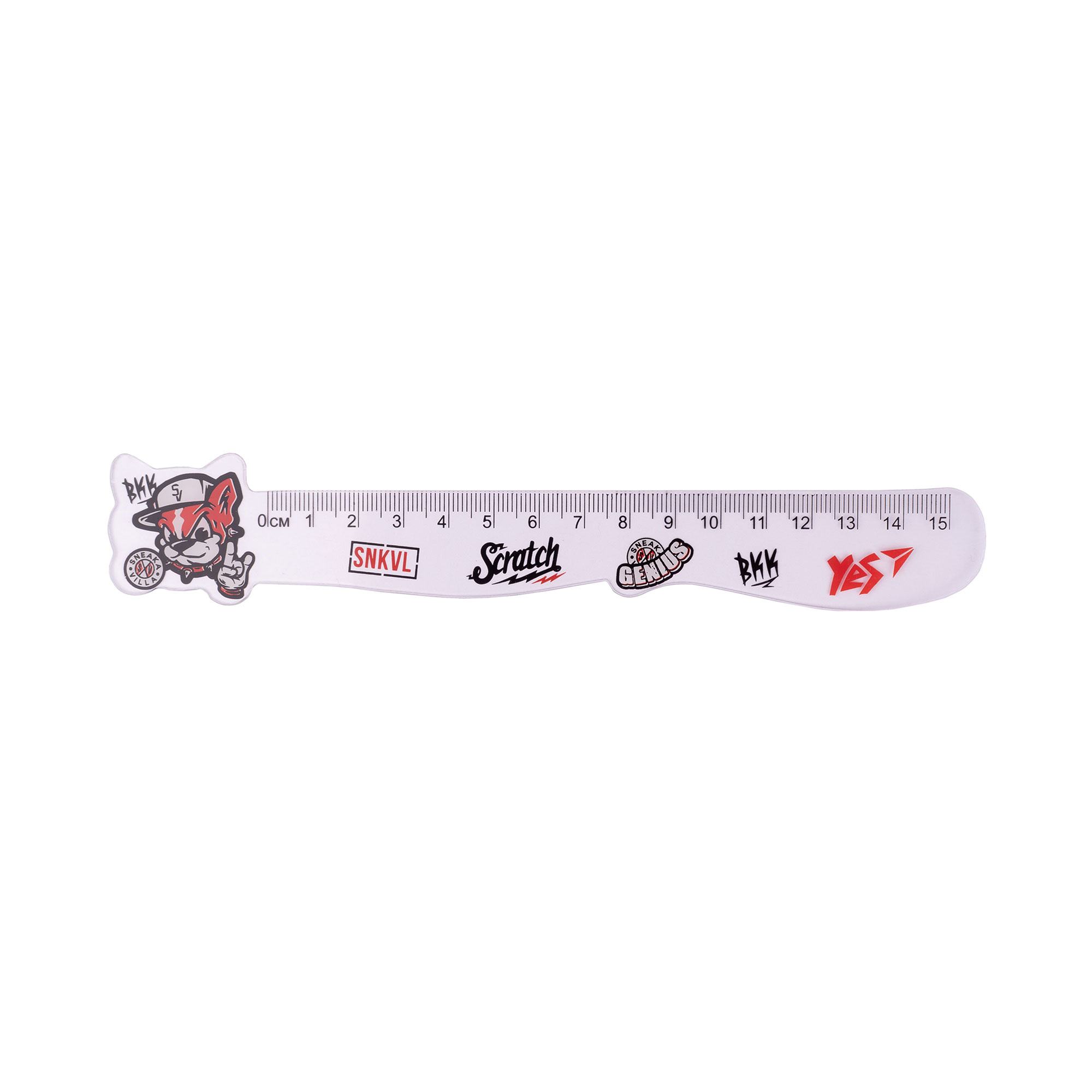 Лінійка Yes Dog фігурна, 15 см (370634)