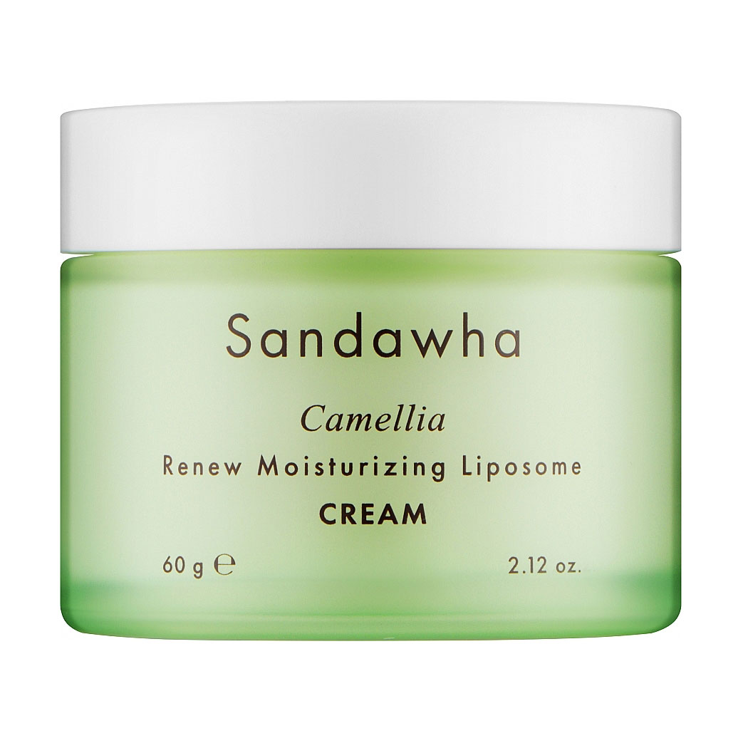 Ліпосомальний крем для обличчя Sandawha Camellia Renew Moisturizing Liposome Cream з екстрактом камелії, 60 г
