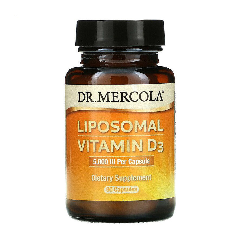 Ліпосомальний Вітамін Д3 Dr. Mercola Liposomal Vitamin D3, 5000 МО, 90 капсул