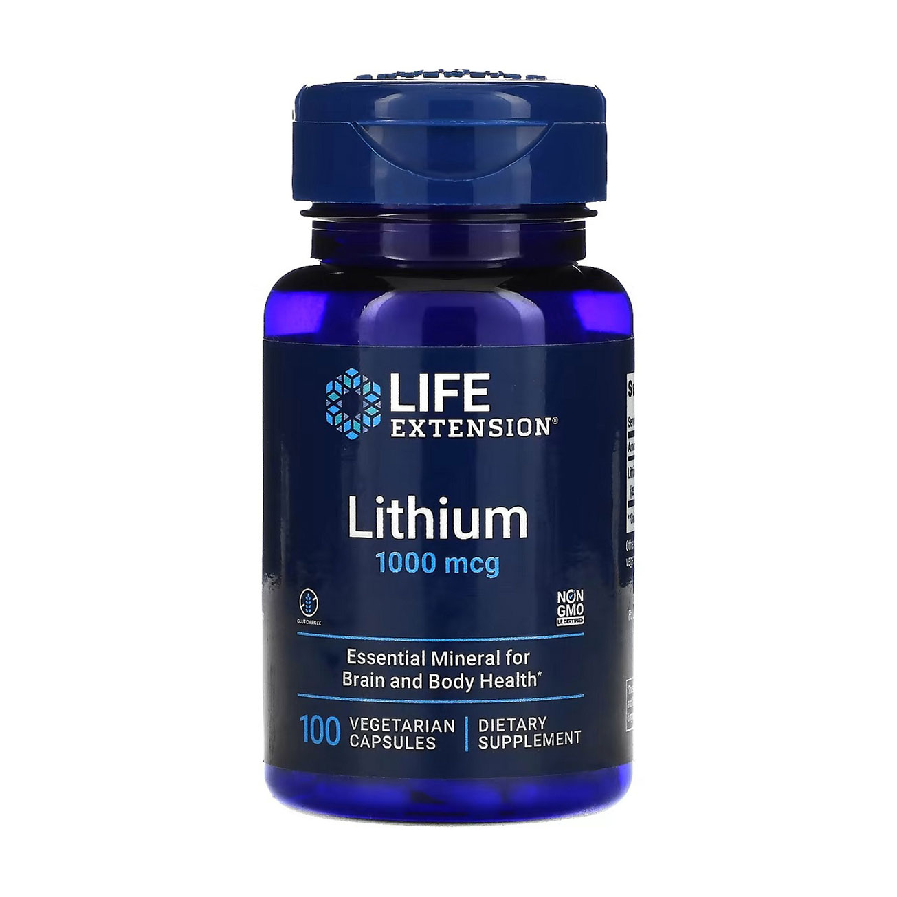 Літій Life Extension Lithium 1000 мкг, 100 капсул