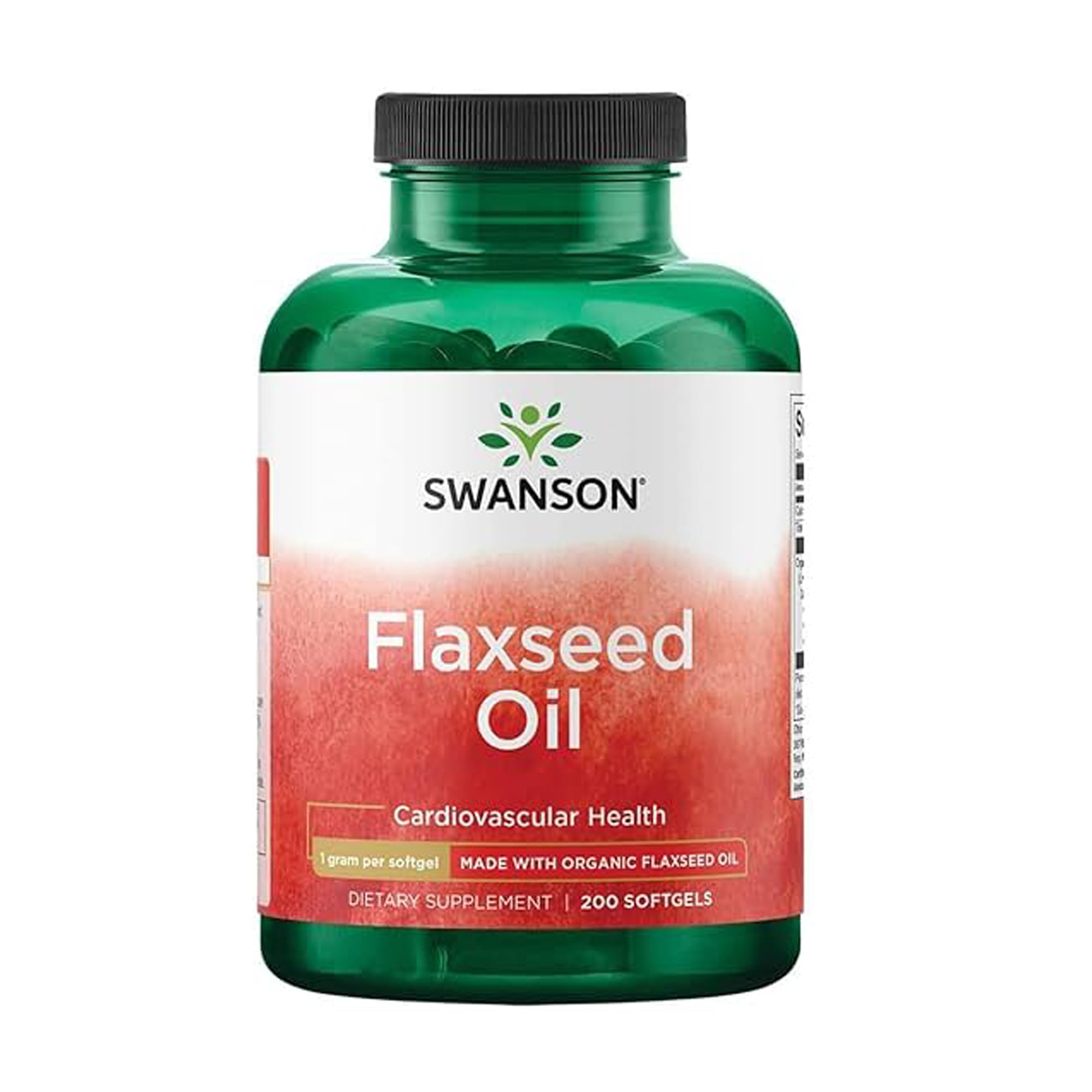 Лляна олія Swanson Flaxseed Oil, 200 гелевих капсул