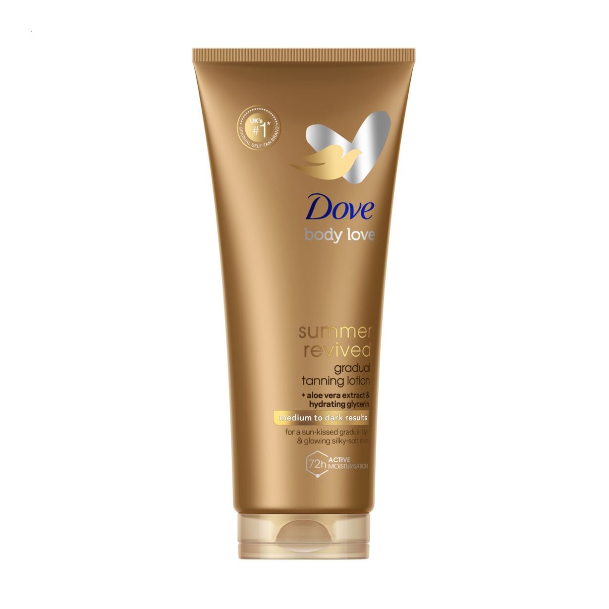 Лосьон-автозасмага для тіла Dove Summer Revived Self-Tanning Body Lotion Medium to Dark, від середнього до темного, 200 мл