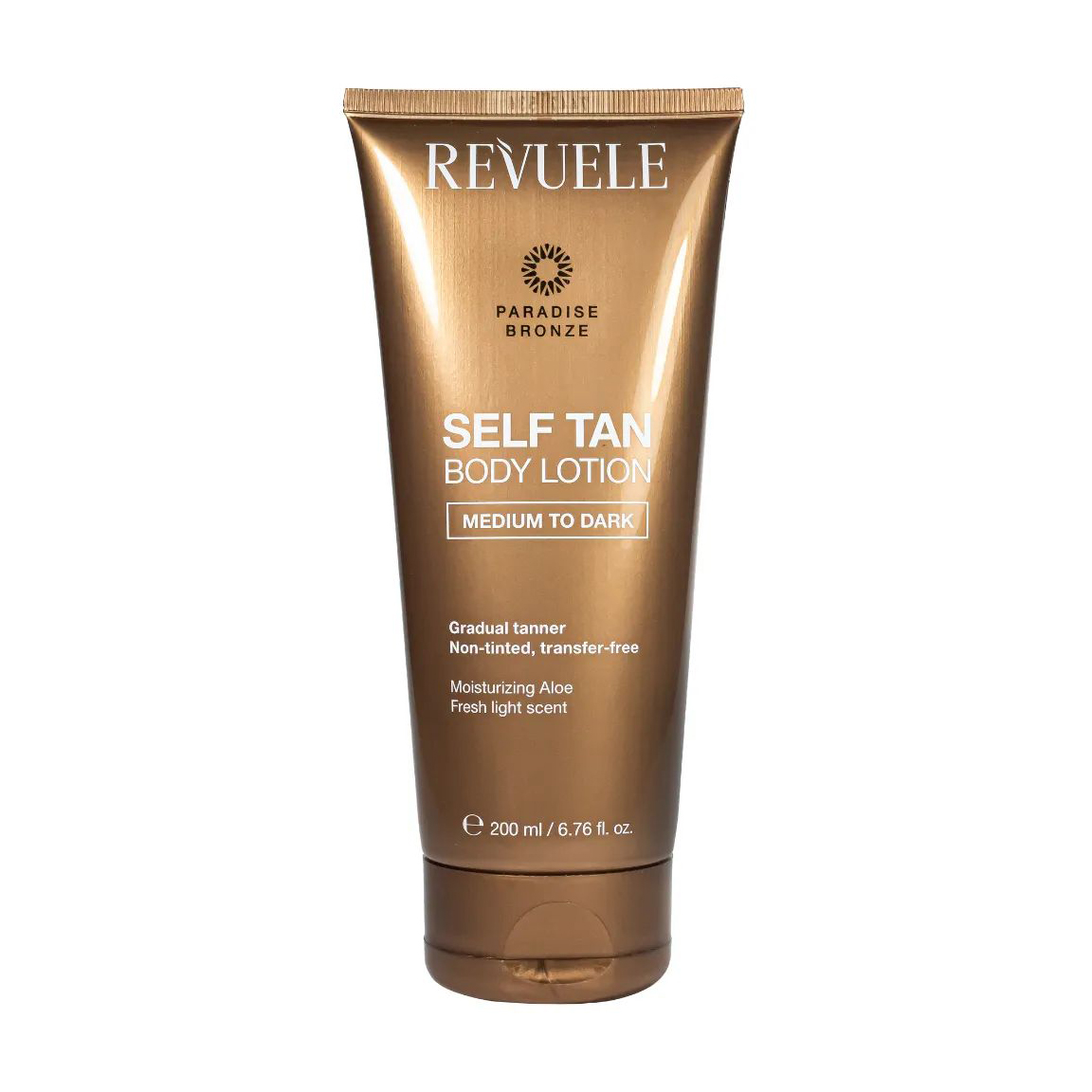 Лосьйон для автозасмаги тіла Revuele Salf Tan Body Lotion Medium To Dark від середнього до темного, 200 мл