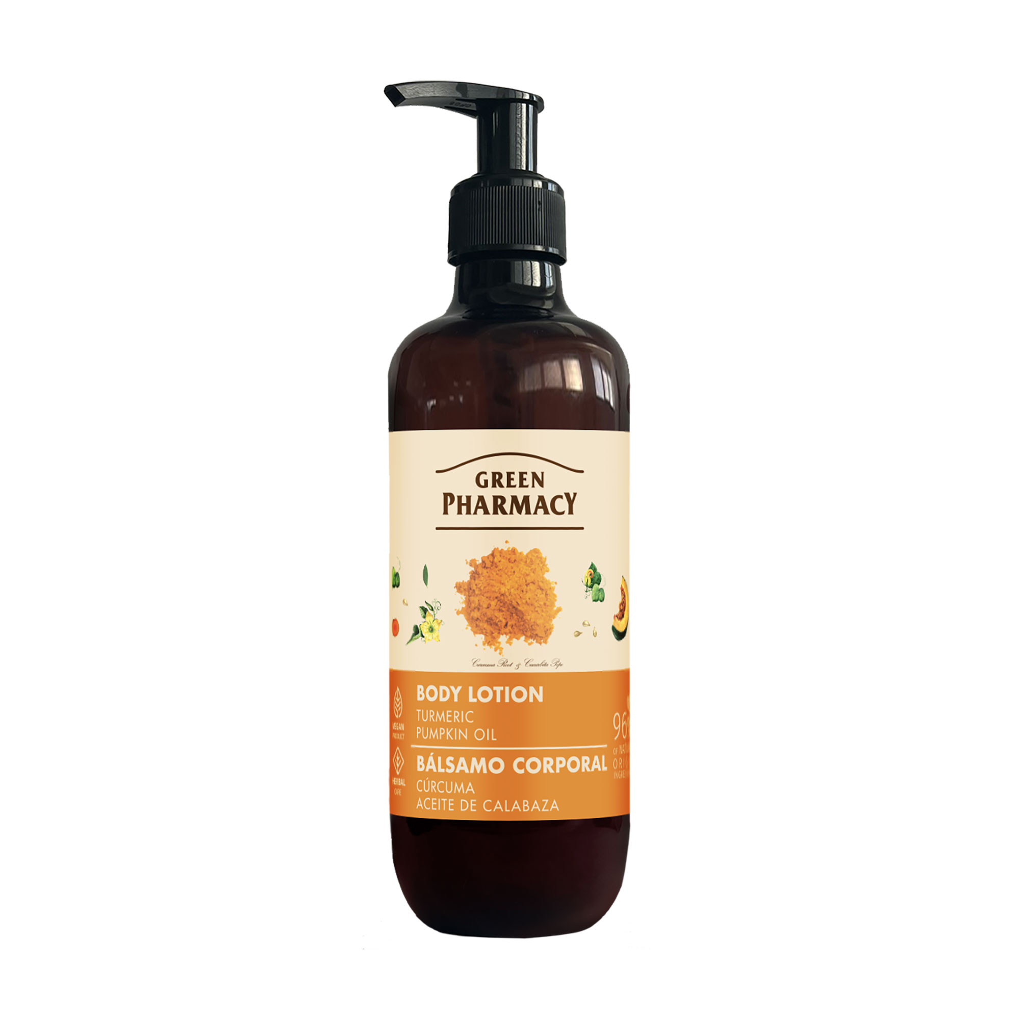 Лосьйон для тіла Green Pharmacy Body Lotion Куркума та гарбузова олія, 400 мл