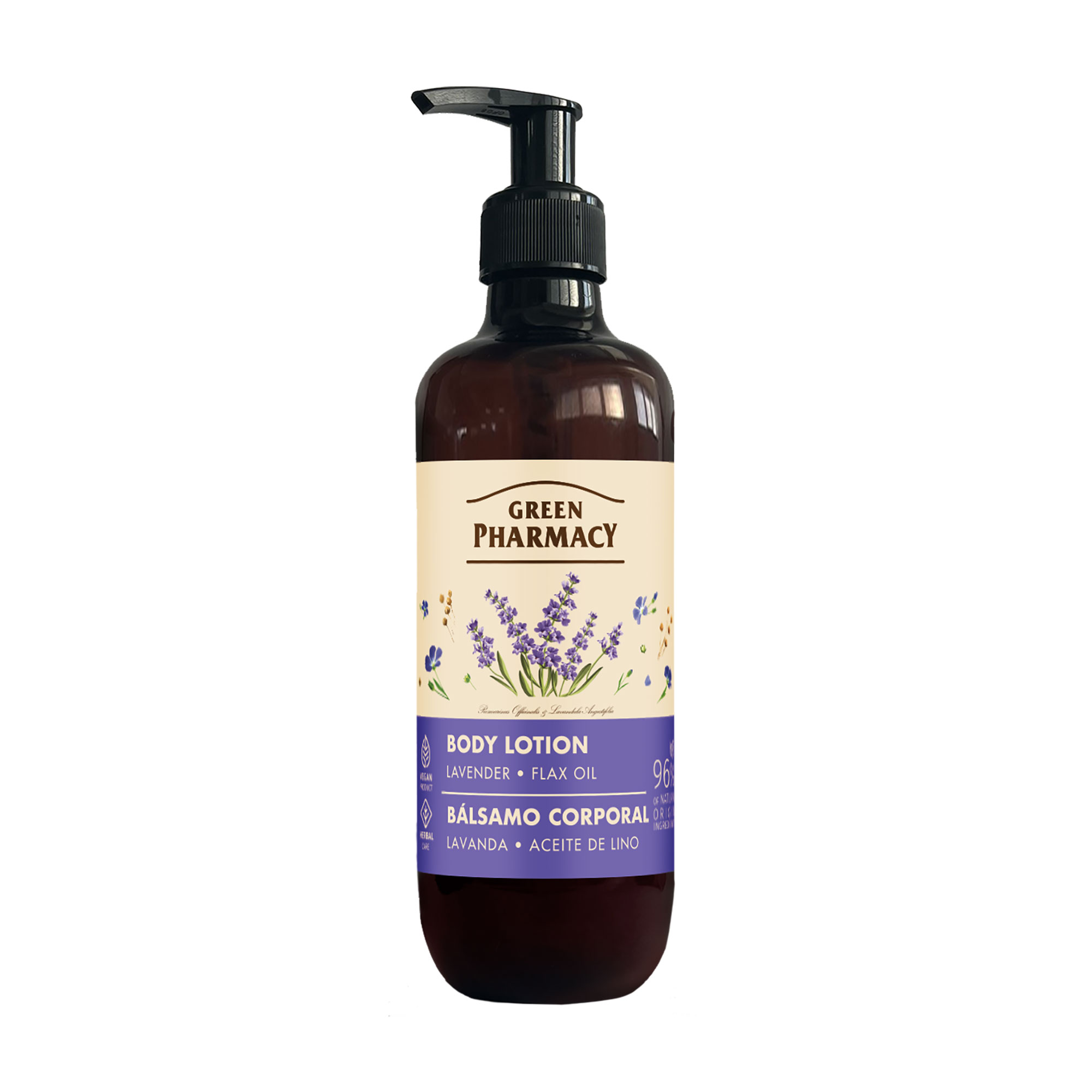 Лосьйон для тіла Green Pharmacy Body Lotion Лаванда та олія льону, 400 мл