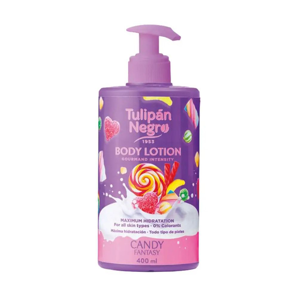 Лосьйон для тіла Tulipan Negro Body Lotion Солодкі фантазії, 400 мл (з дозатором)