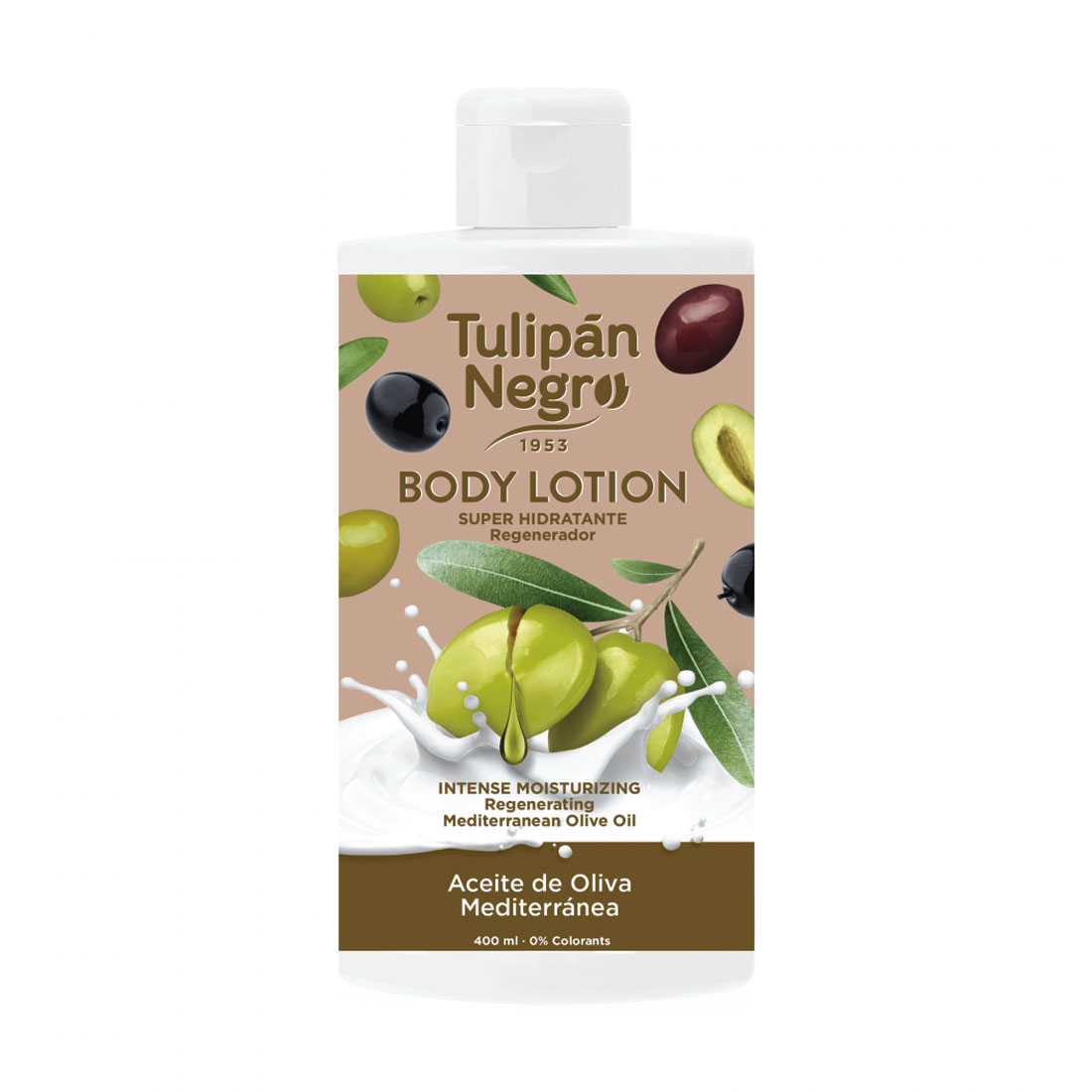 Лосьйон для тіла Tulipan Negro Mediterranean Olive Oil Body Lotion Середземноморська оливкова олія, 400 мл