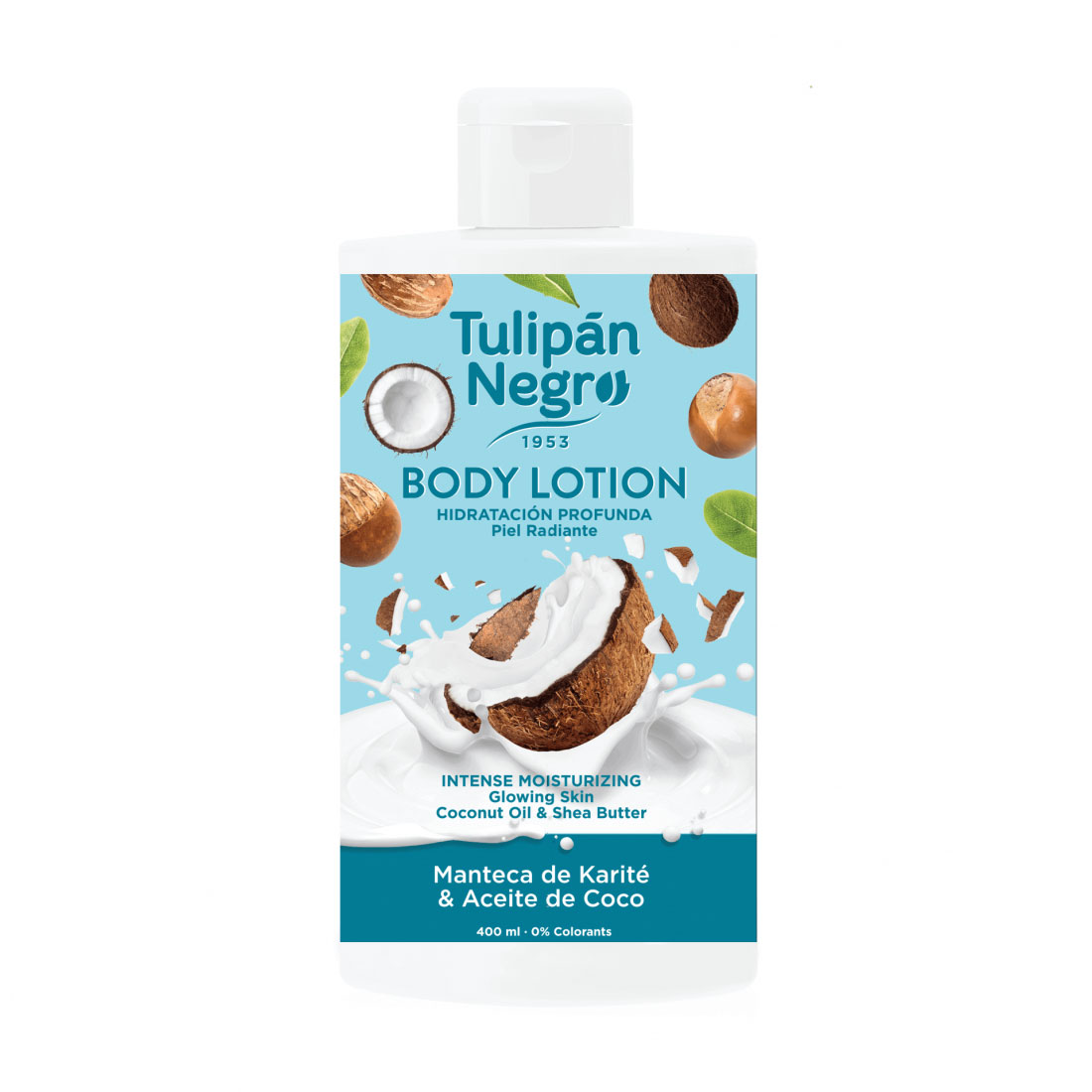 Лосьйон для тіла Tulipan Negro Shea Butter &amp; Coconut Oil Body Lotion Олія ши та кокосу, 400 мл