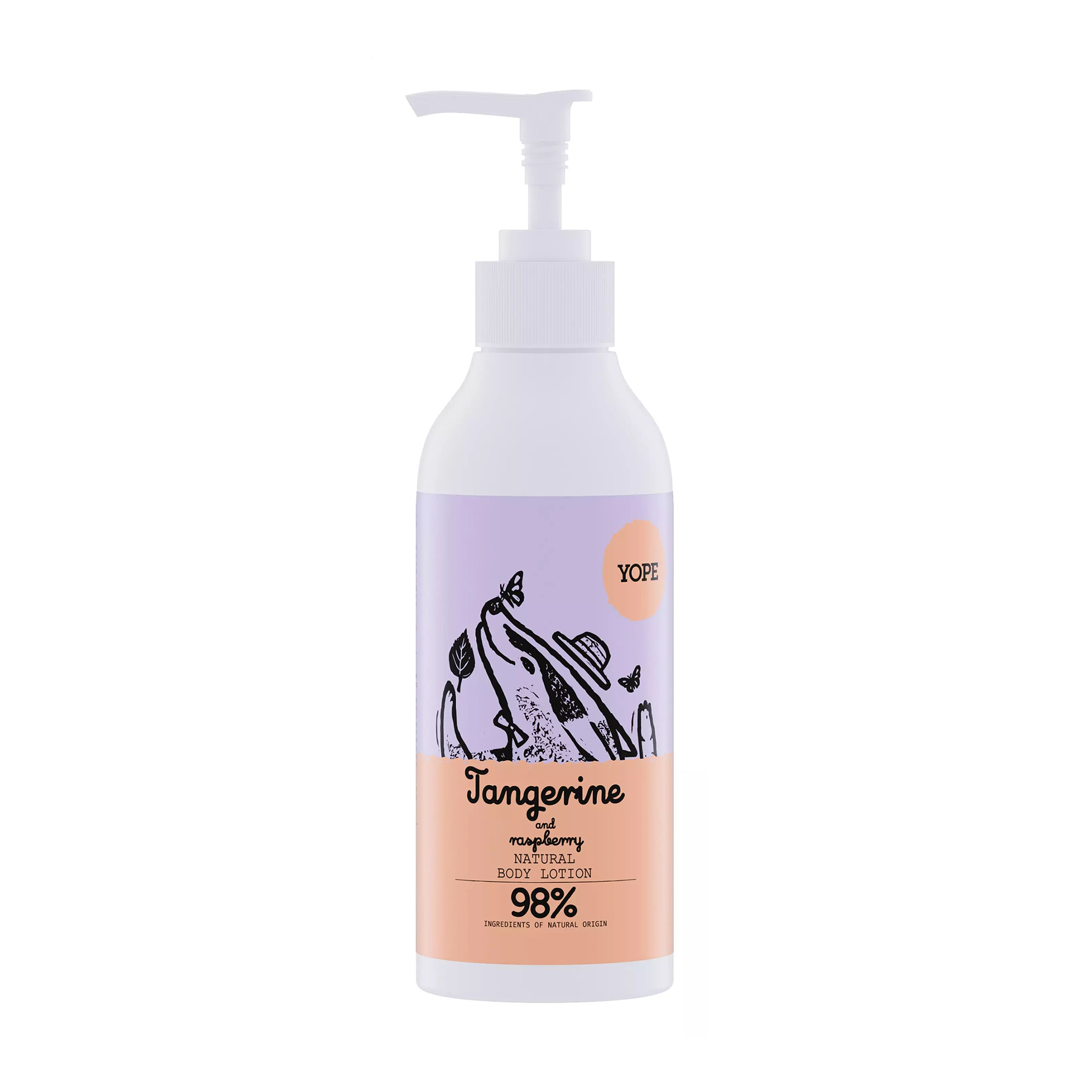 Лосьйон для тіла Yope Tangerine And Raspberry Natural Body Lotion, 300 мл