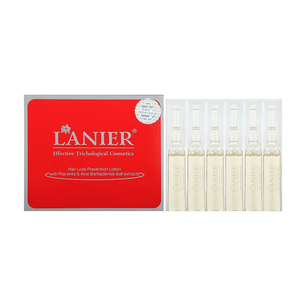 Лосьйон Placen Formula Lanier Hair Loss Prevention Lotion проти випадіння волосся, з плацентою та екстрактом листя алое, 6*10 мл