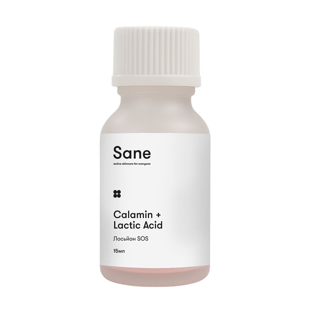 Лосьйон SOS для точкового застосування Sane Calamin + Lactic Acid, 15 мл