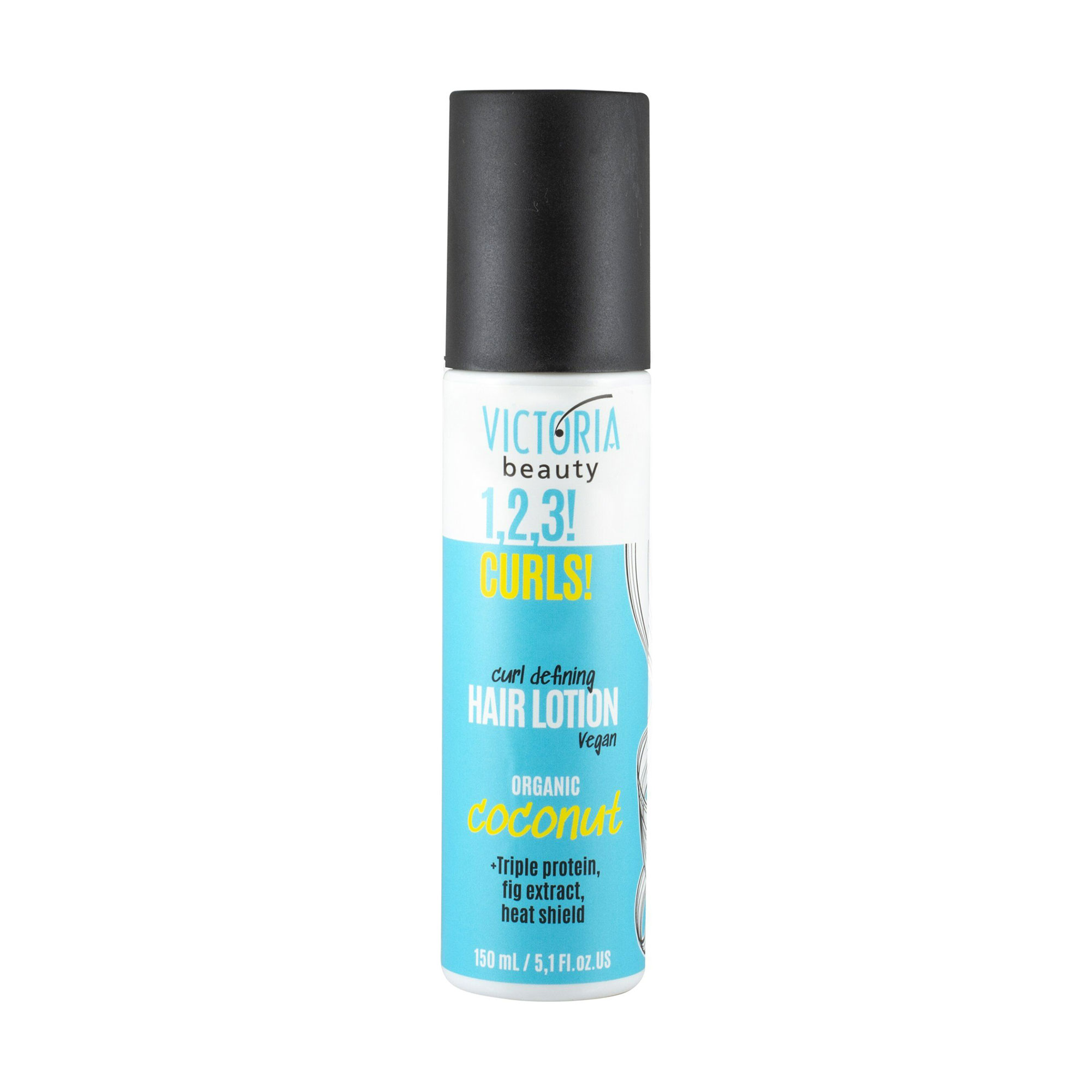 Лосьйон Victoria Beauty 1, 2, 3! Curls! Hair Lotion для кучерявого волосся, 150 мл