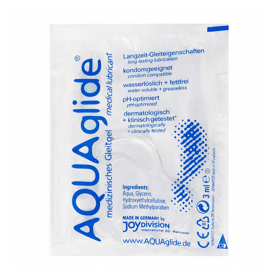 Лубрикант на водній основі JoyDivision AQUAglide Medical Lubricant, 3 мл
