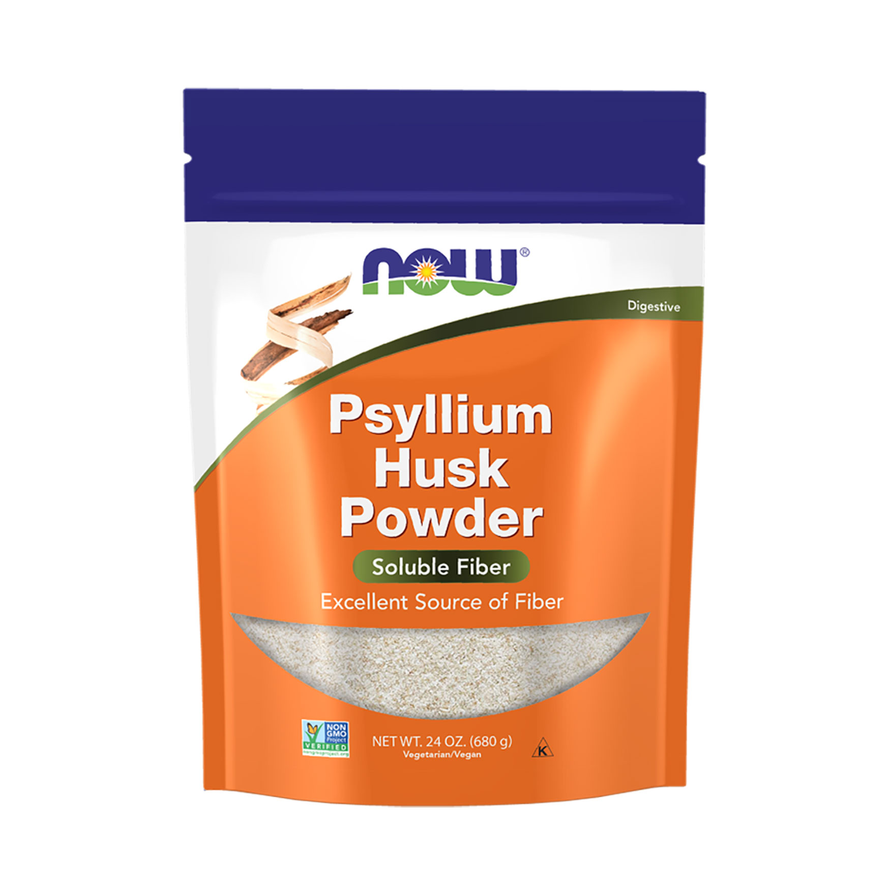 Лушпиння подорожника NOW Foods Psyllium Husk Powder в порошку, 680 г