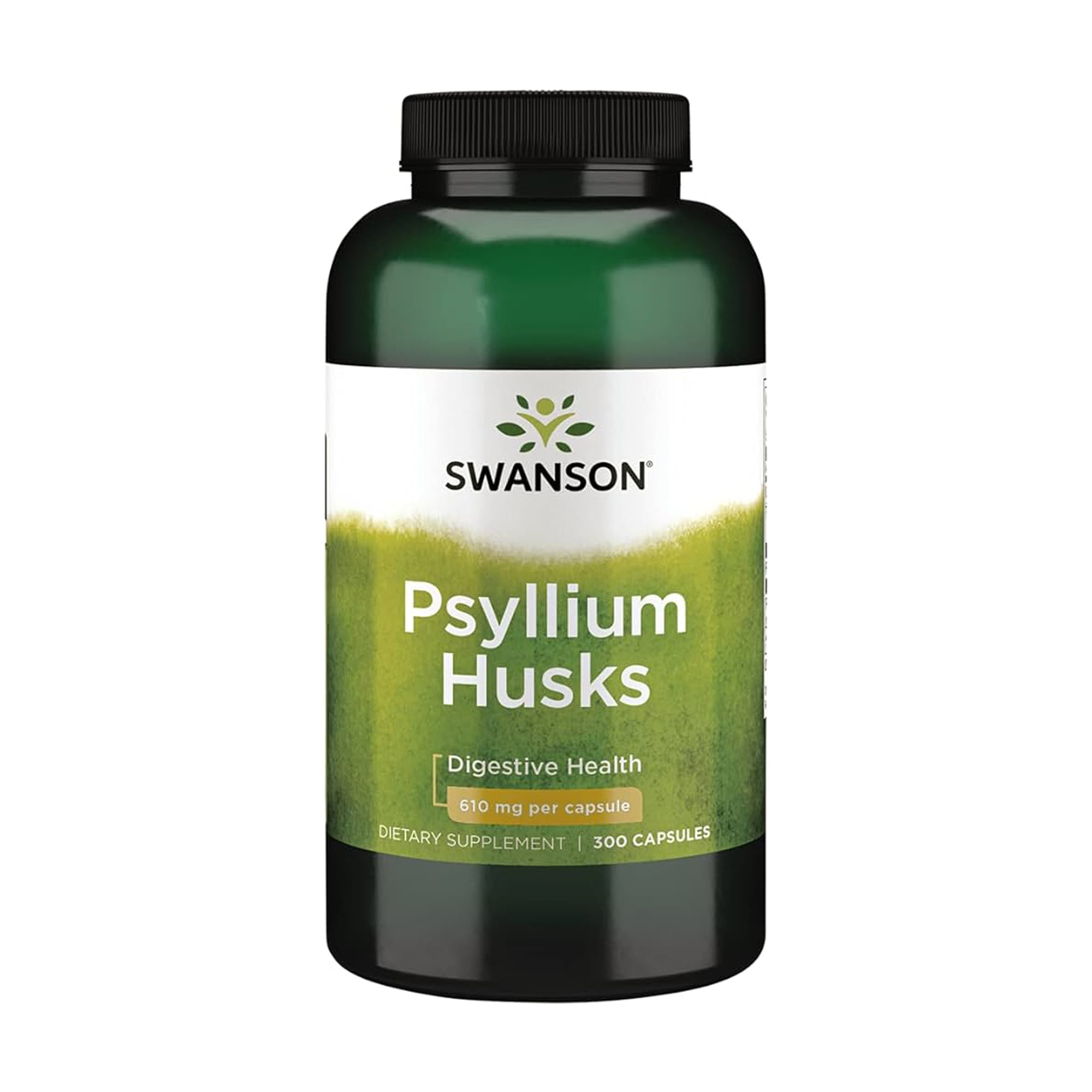 Лушпиння подорожника Swanson Psyllim Husks 610 мг, 300 капсул