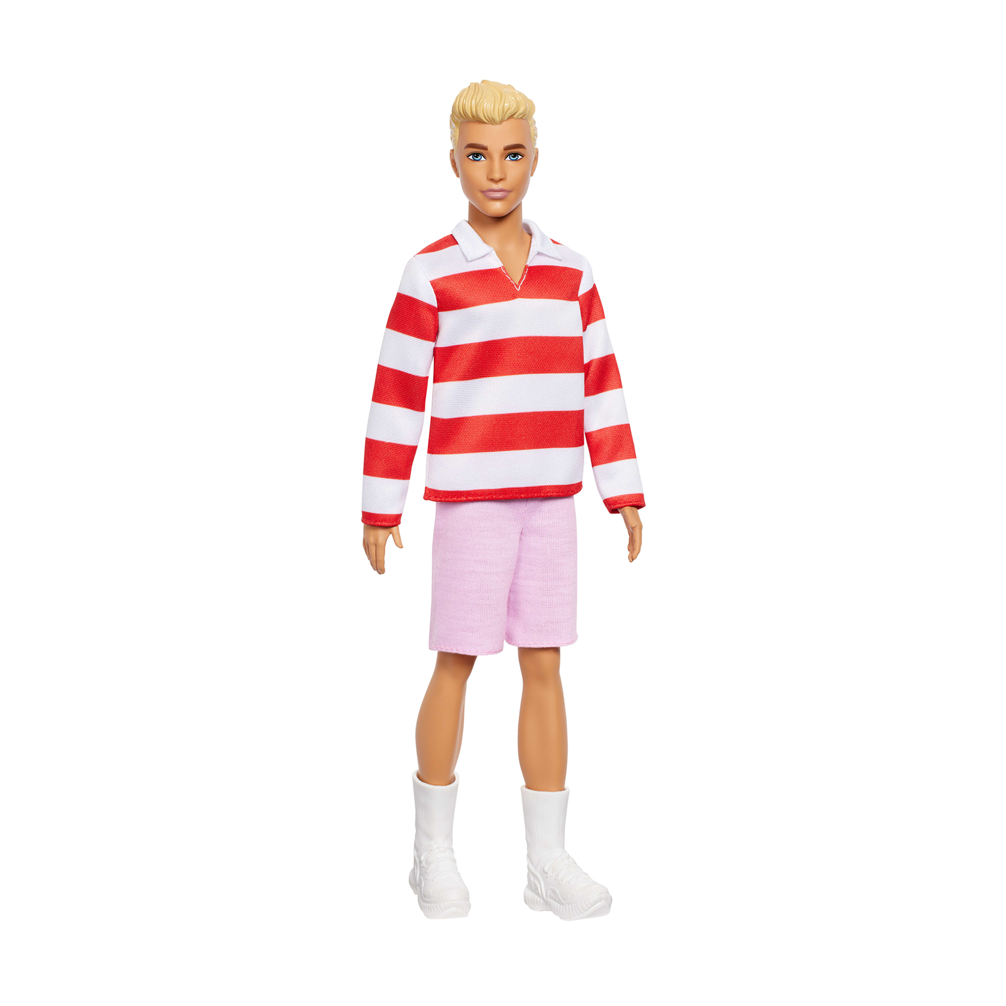 Лялька Barbie Кен Модник Біло-червона смужка, від 3 років, 29 см (HYV01)
