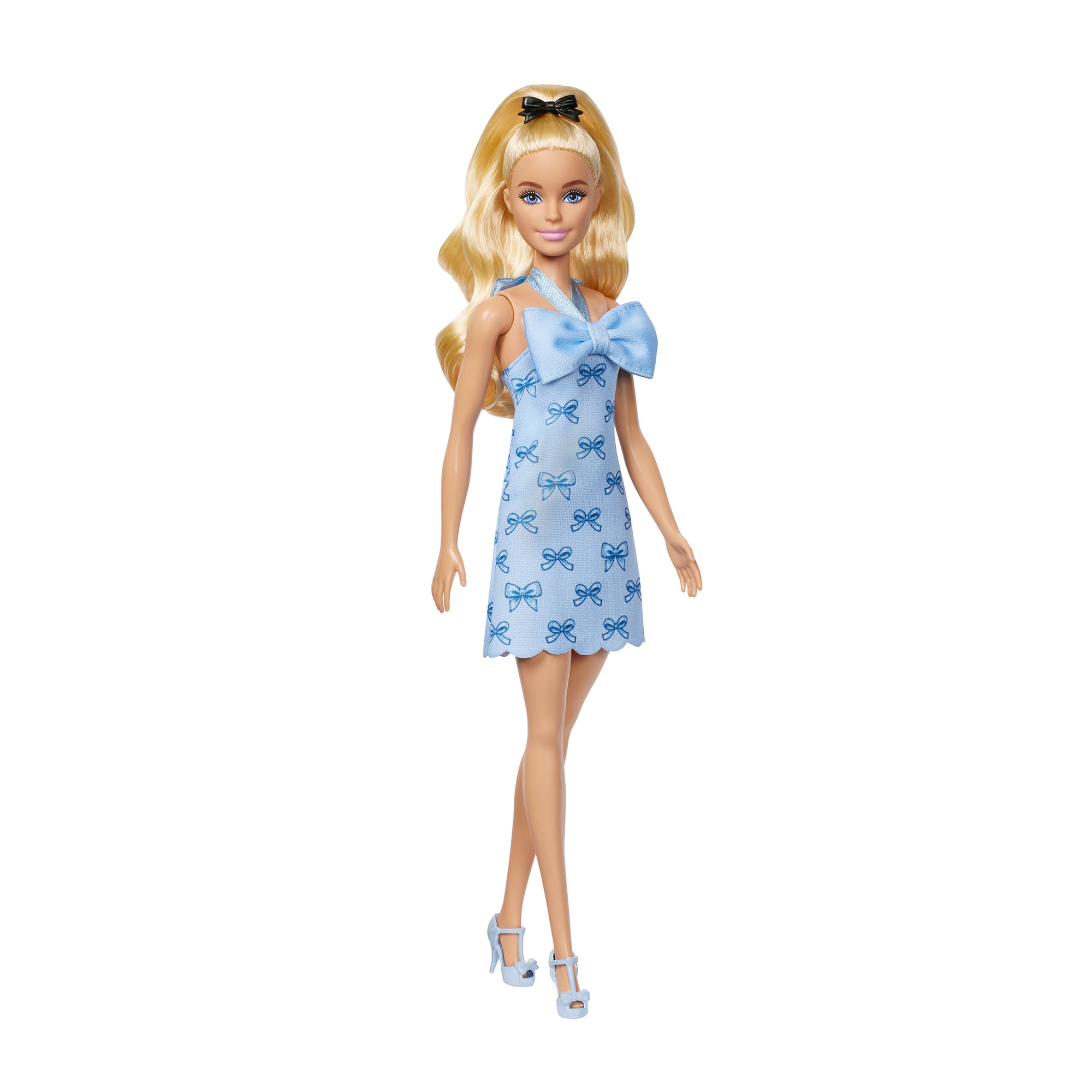 Лялька Barbie Модниця Блакитні бантики, від 3 років, 29 см (HYT93)