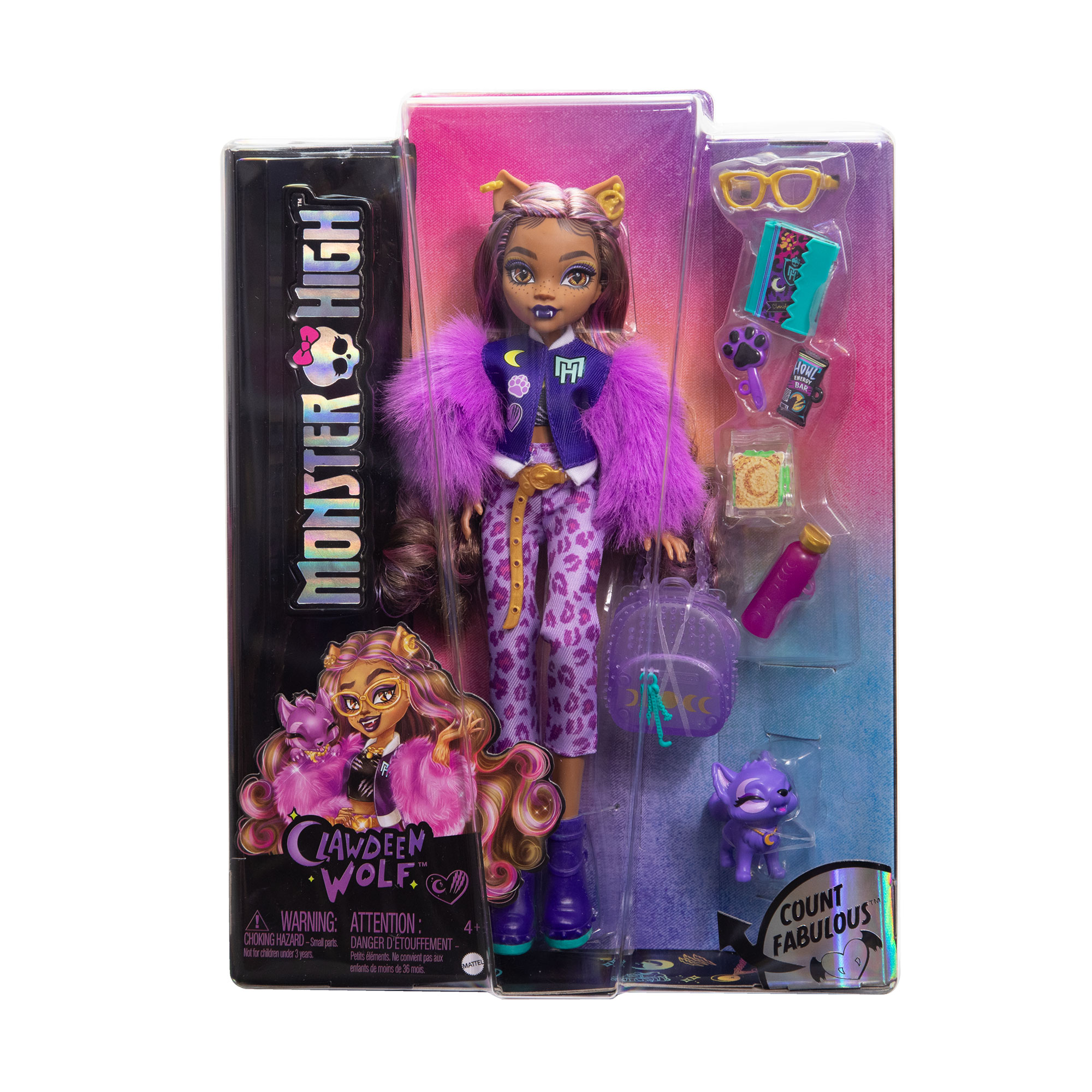 Лялька Monster High Монстро-класика нове покоління Клодін, з аксесуарами, 27 см, від 4 років (HRP65)