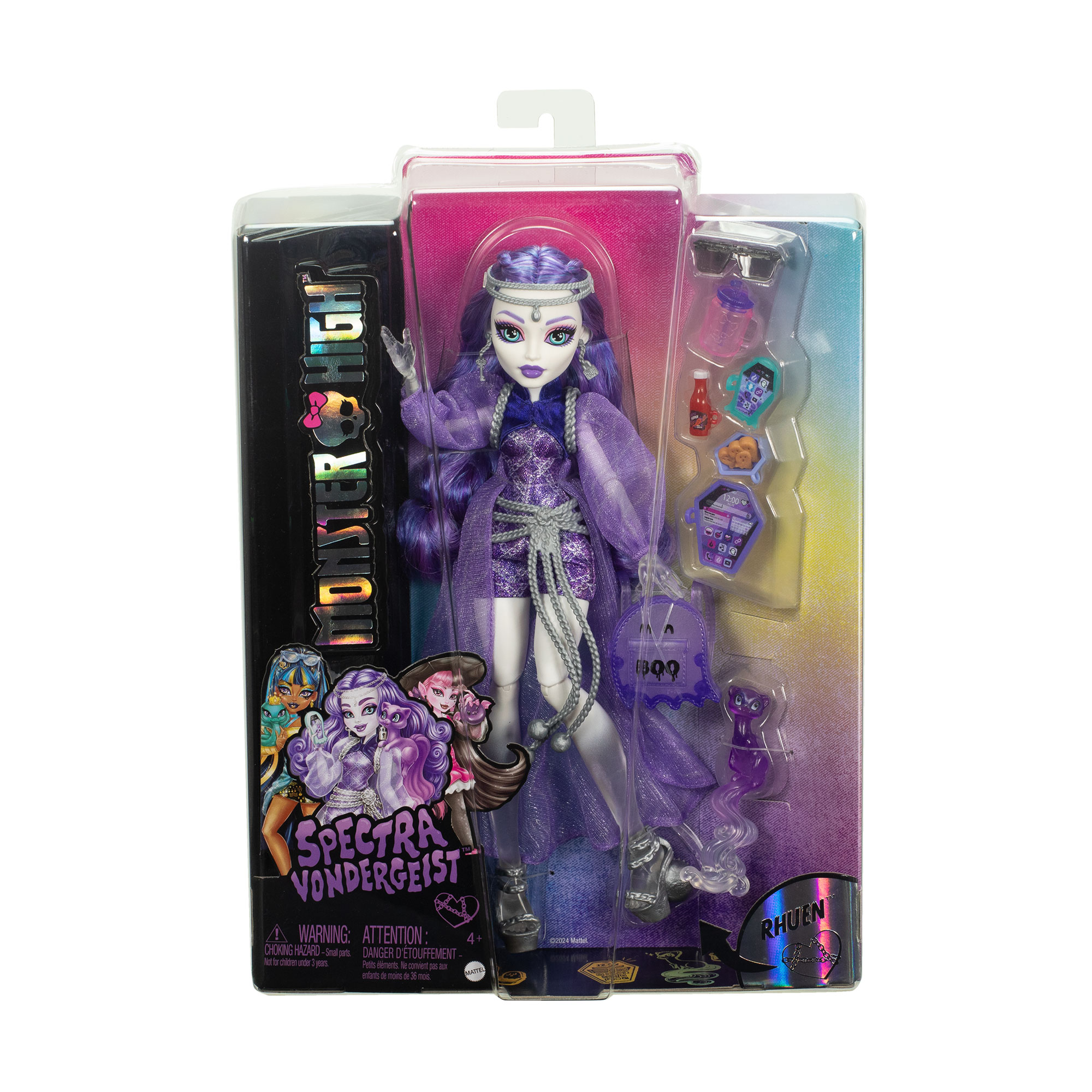 Лялька Monster High Монстро-класика Спектра, з аксесуарами, 27 см, від 4 років (HXH77)