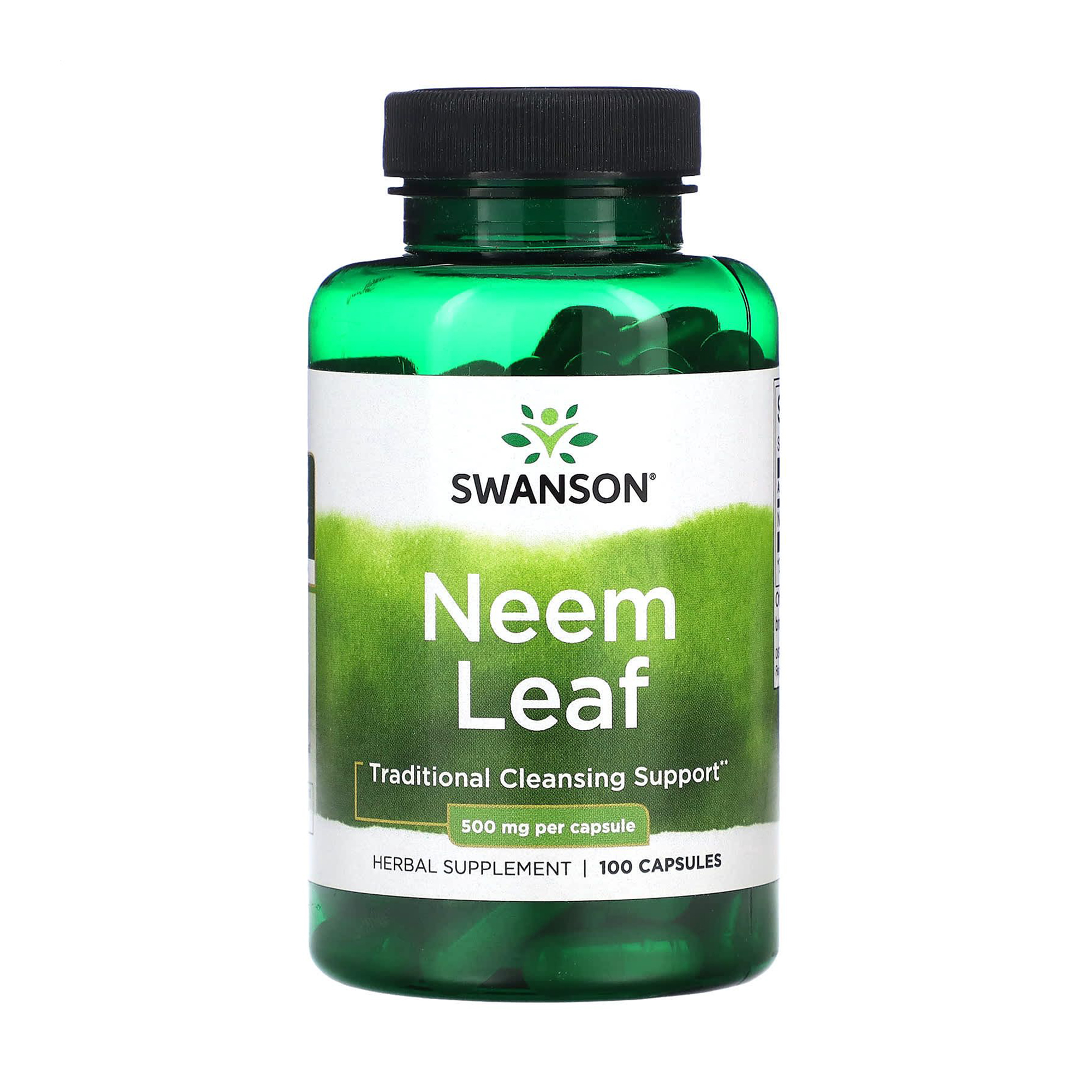 Листя німу Swanson Neem Leaf 500 мг, 100 капсул