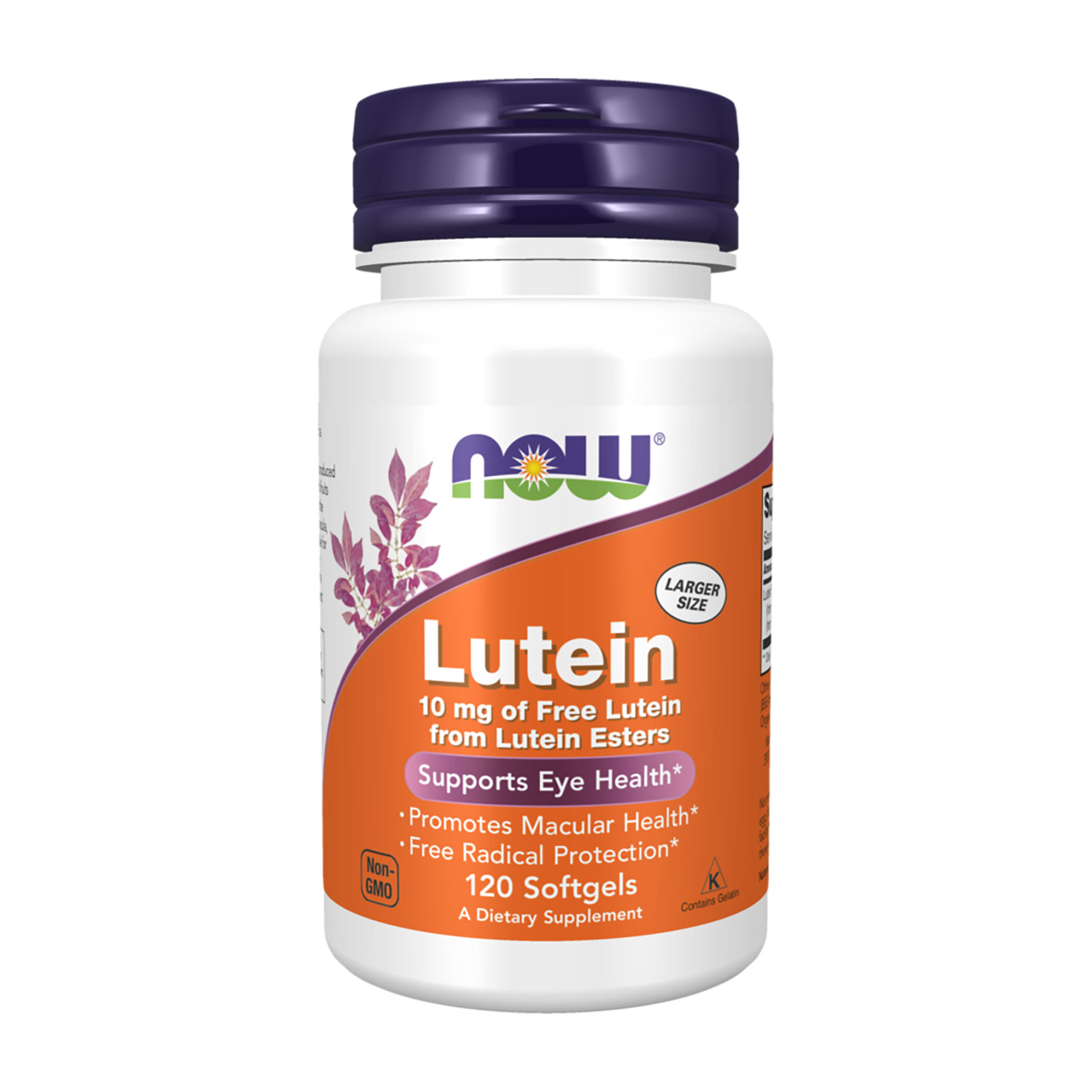 Лютеїн NOW Foods Lutein 10 мг, 120 желатинових капсул