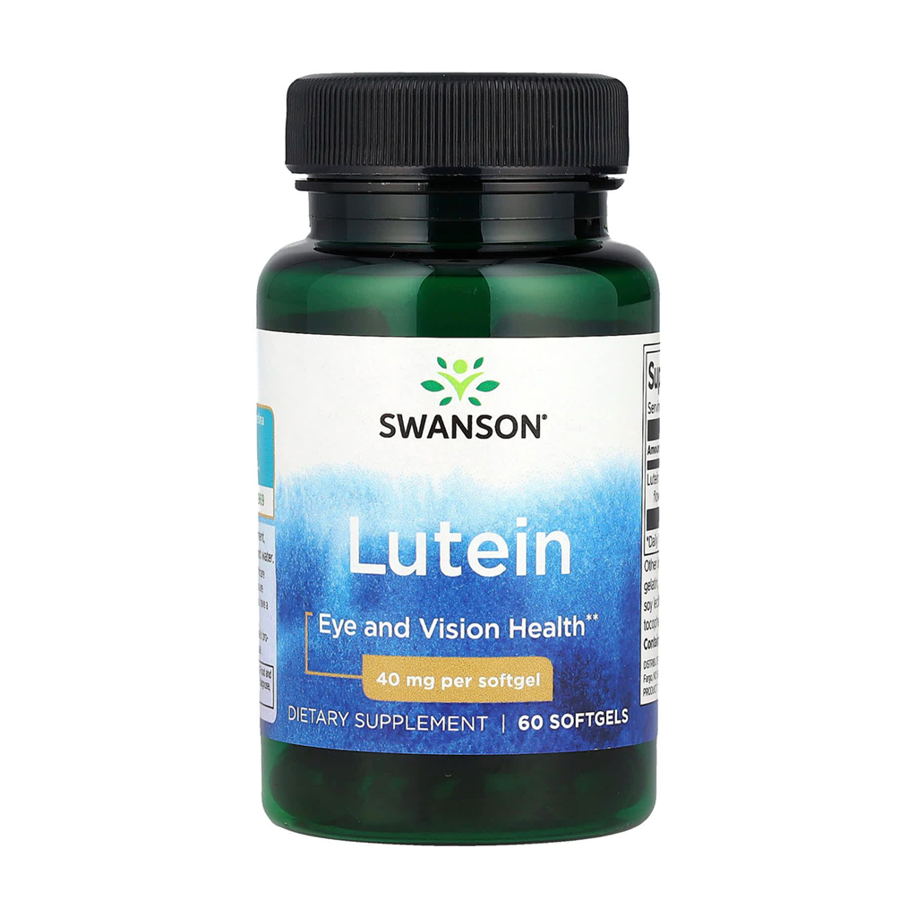 Лютеїн Swanson Lutein, 40 мг, 60 гелевих капсул