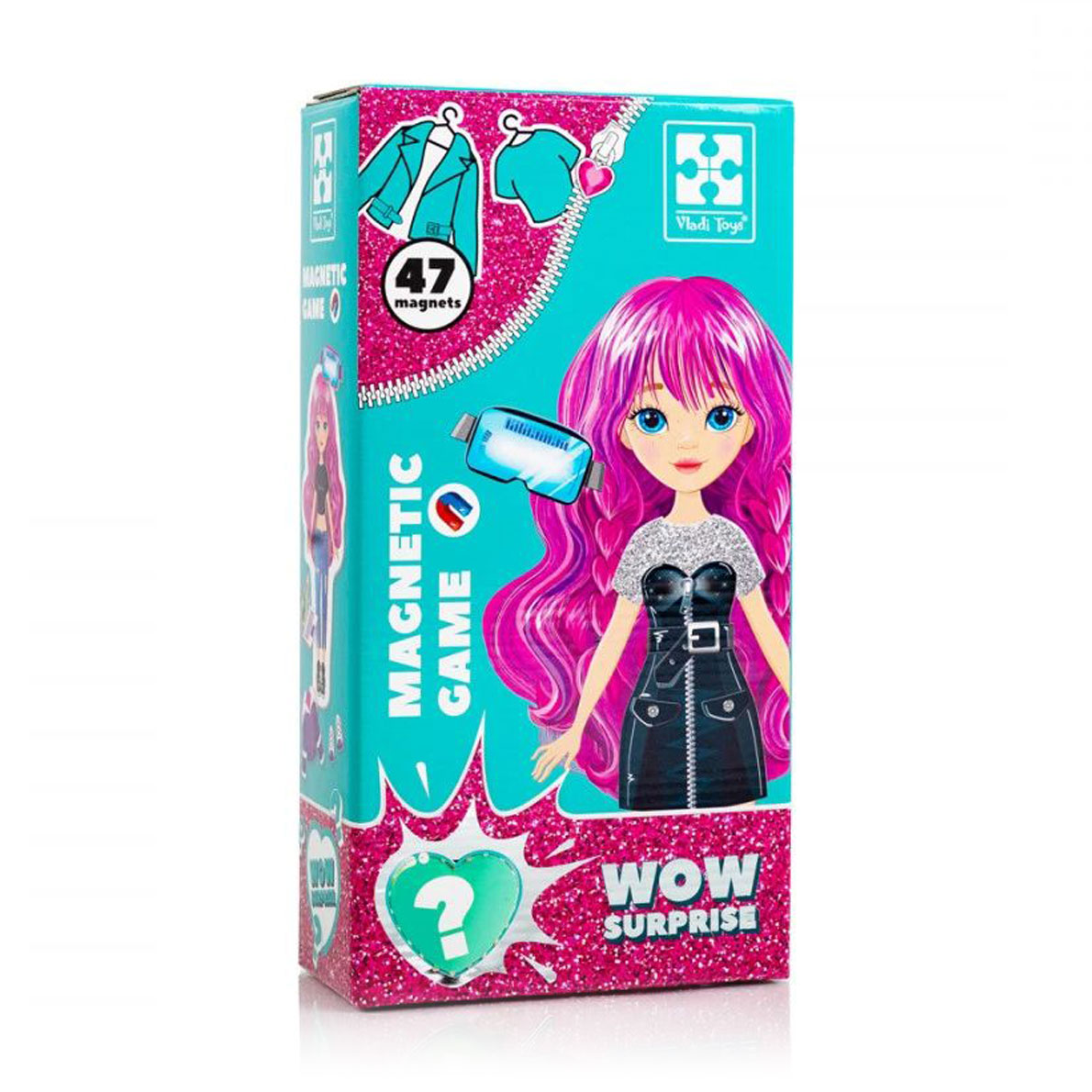 Магнітна гра-одягалка Vladi Toys WOW Surprise. Gamer, українською мовою, від 3 років, 48 деталей (VT3210-14)