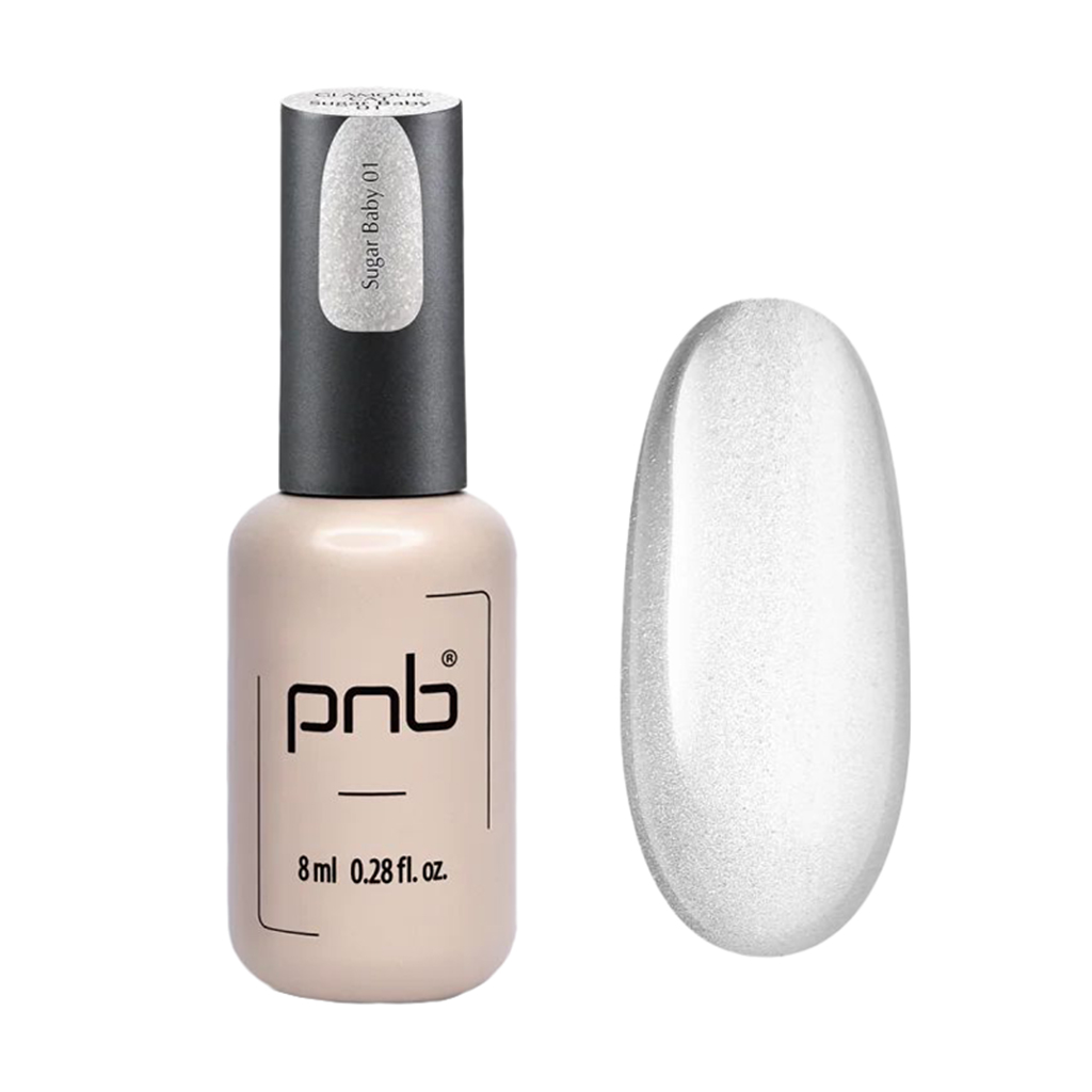 Магнітний гель-лак для нігтів PNB Magnetic Gel Polish Glamour Cat 01 Sugar Baby, 8 мл