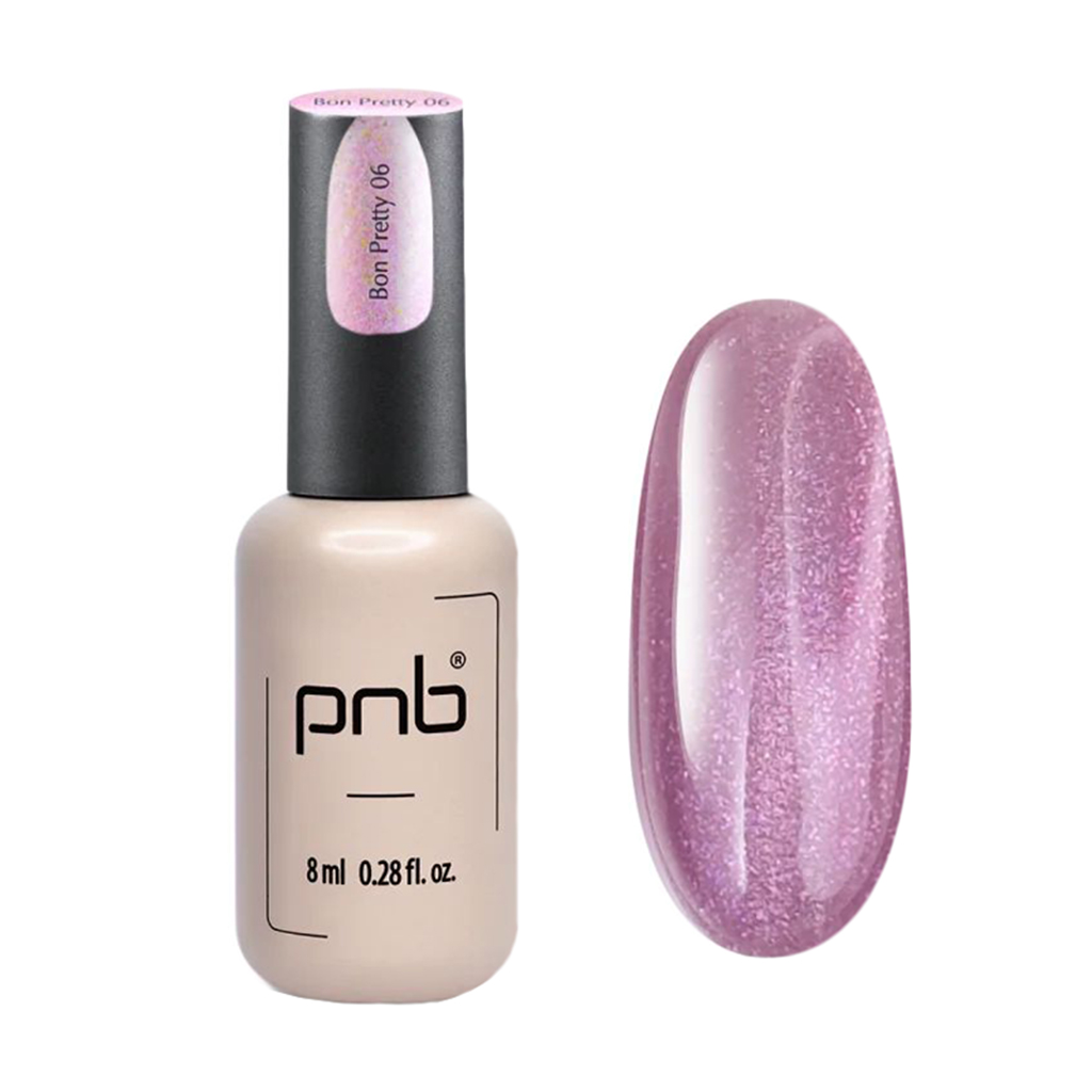 Магнітний гель-лак для нігтів PNB Magnetic Gel Polish Glamour Cat 06 Bon Pretty, 8 мл