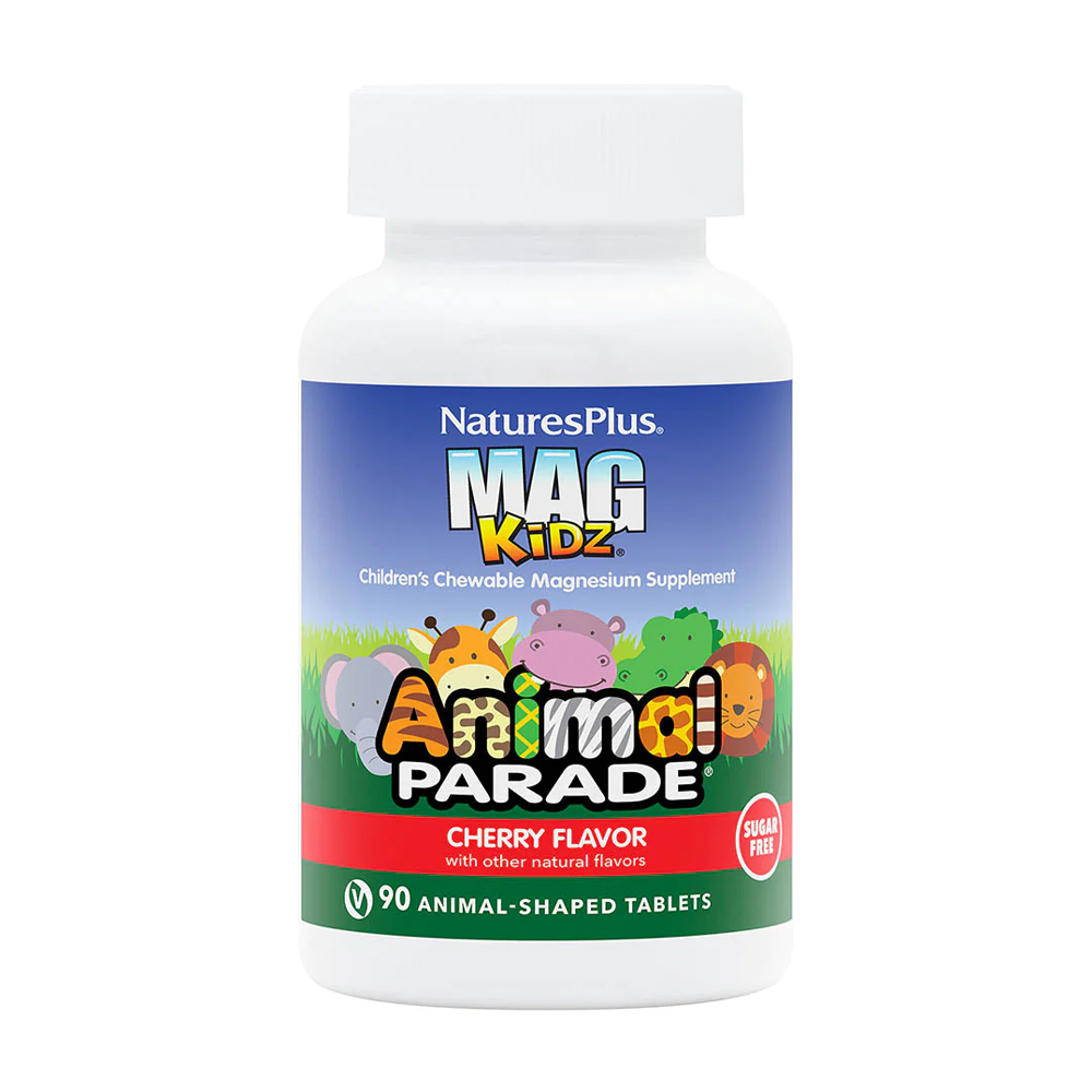 Магній для дітей NaturesPlus Animal Parade Mag Kidz зі смаком вишні, 90 жувальних таблеток