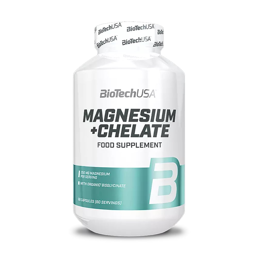 Магній хелатний BioTechUSA Magnesium + Chelate, 250 мг, 60 капсул