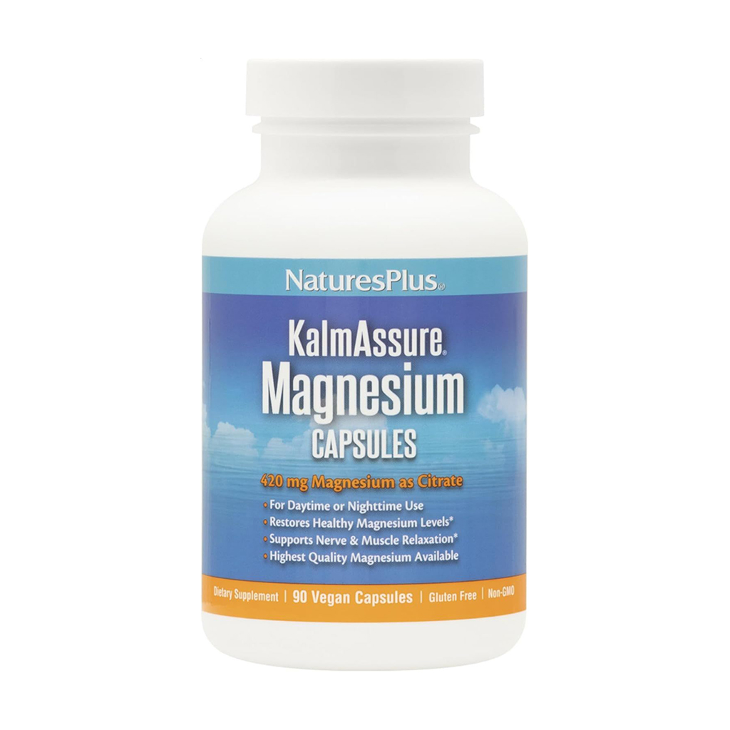 Магній NaturesPlus KalmAssure Magnesium 400 мг, 90 гелевих капсул