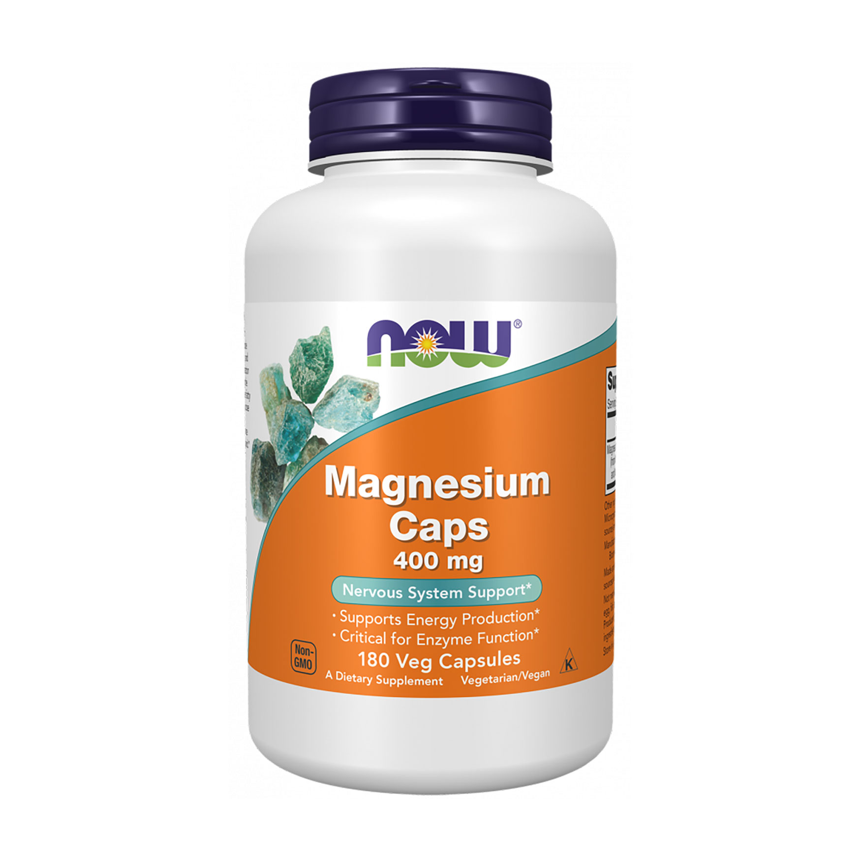 Магній NOW Foods Magnesium 400 мг, 180 гелевих капсул