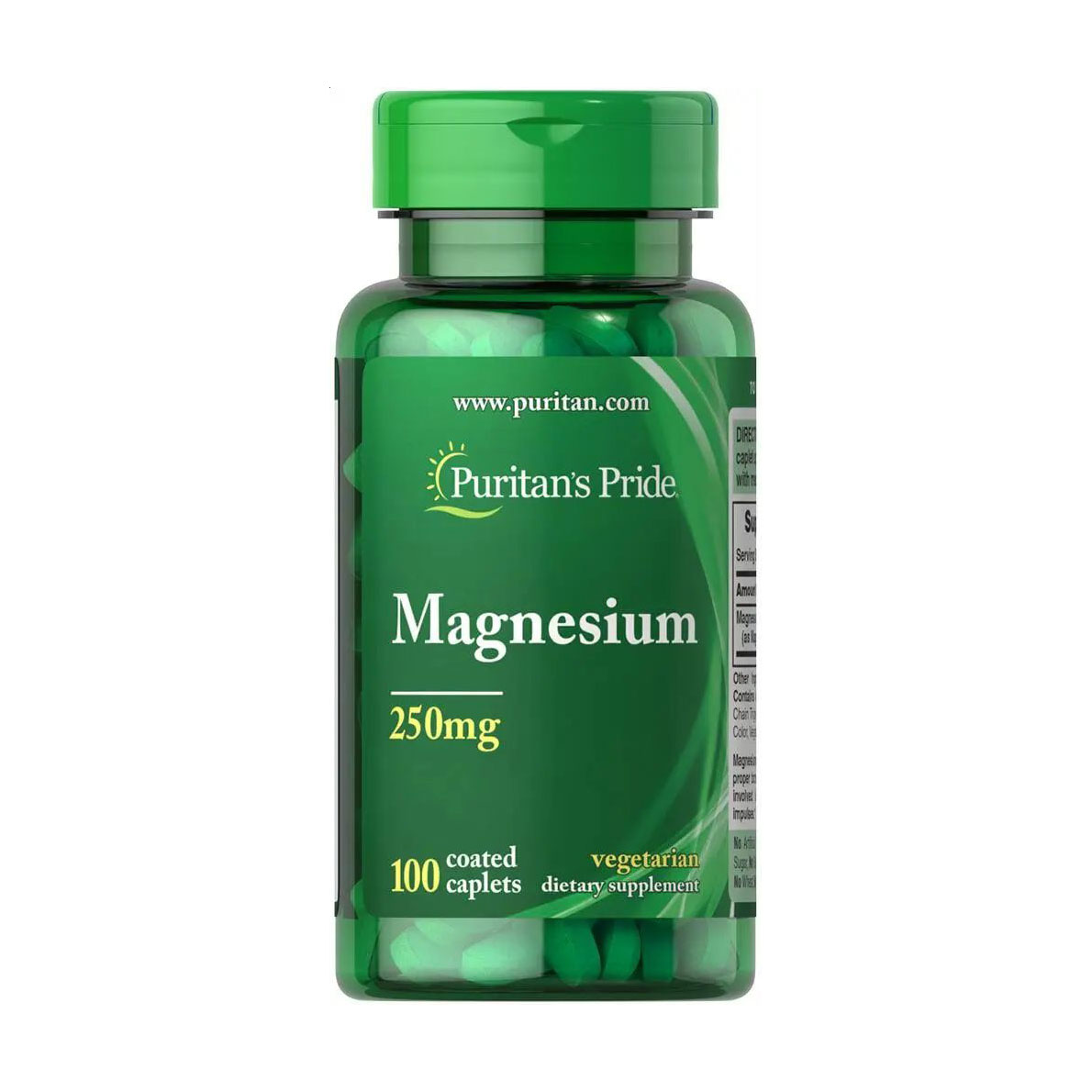 Магній Puritan's Pride Magnesium 250 мг, 100 капсул
